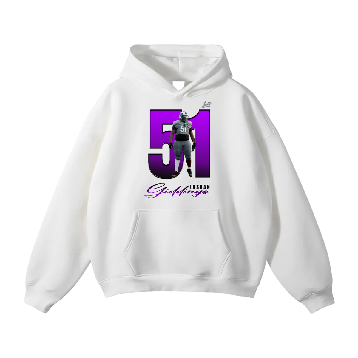 Ihsaan Giddings Oversize Fleeced Hoodie