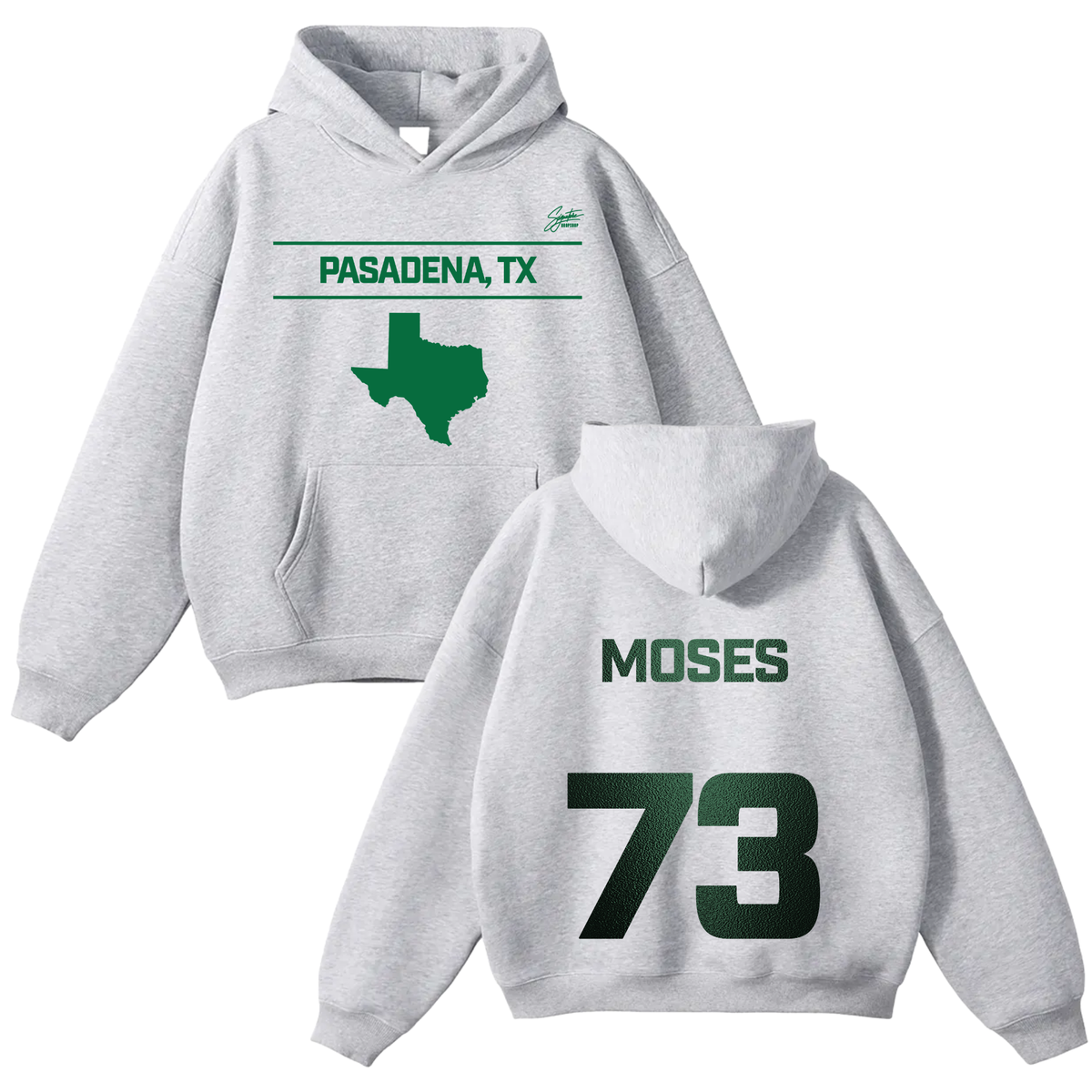 Moses Hardy Oversize Fleeced Hoodie