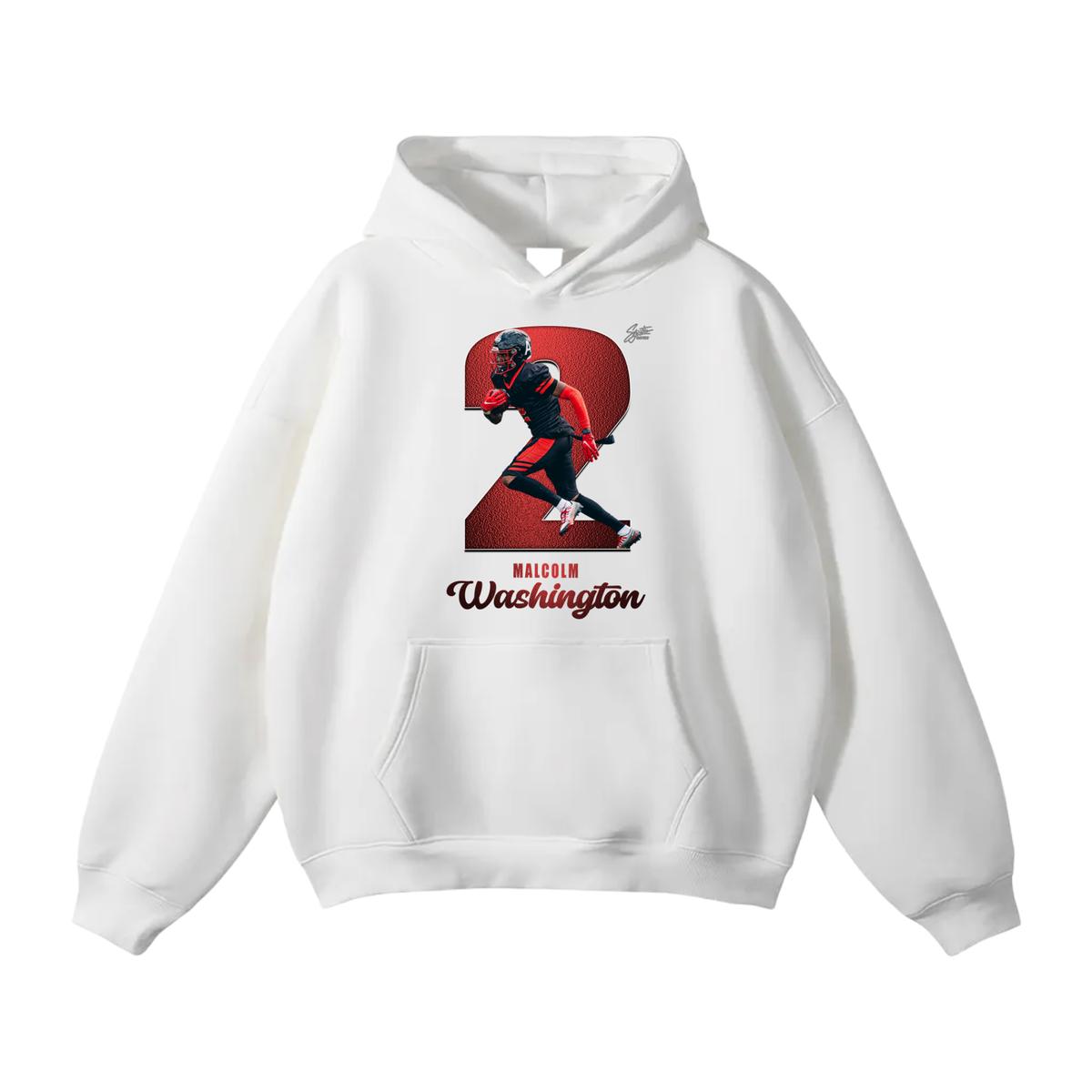Malcom Washington Oversize Fleeced Hoodie