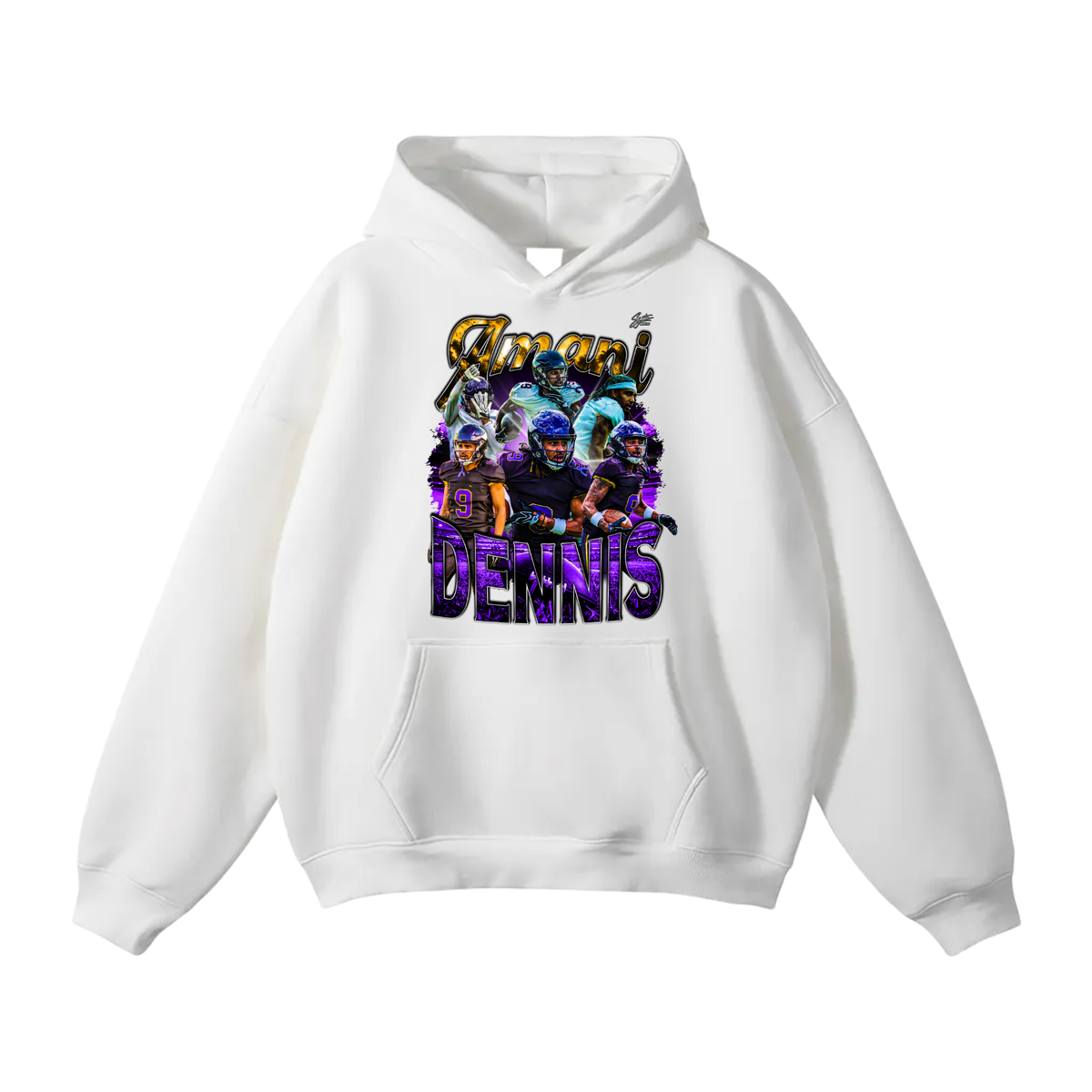 Amani Dennis Oversize Fleeced Hoodie