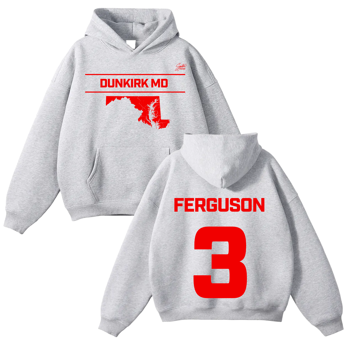 Kam Ferguson Oversize Fleeced Hoodie