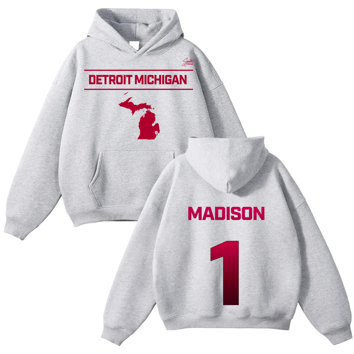 Al’naijah Madison Oversize Fleeced Hoodie