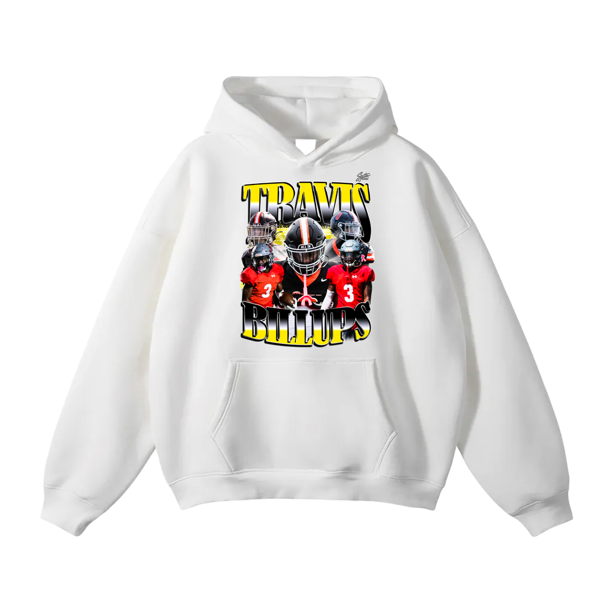 Travis Billups Oversize Fleeced Hoodie