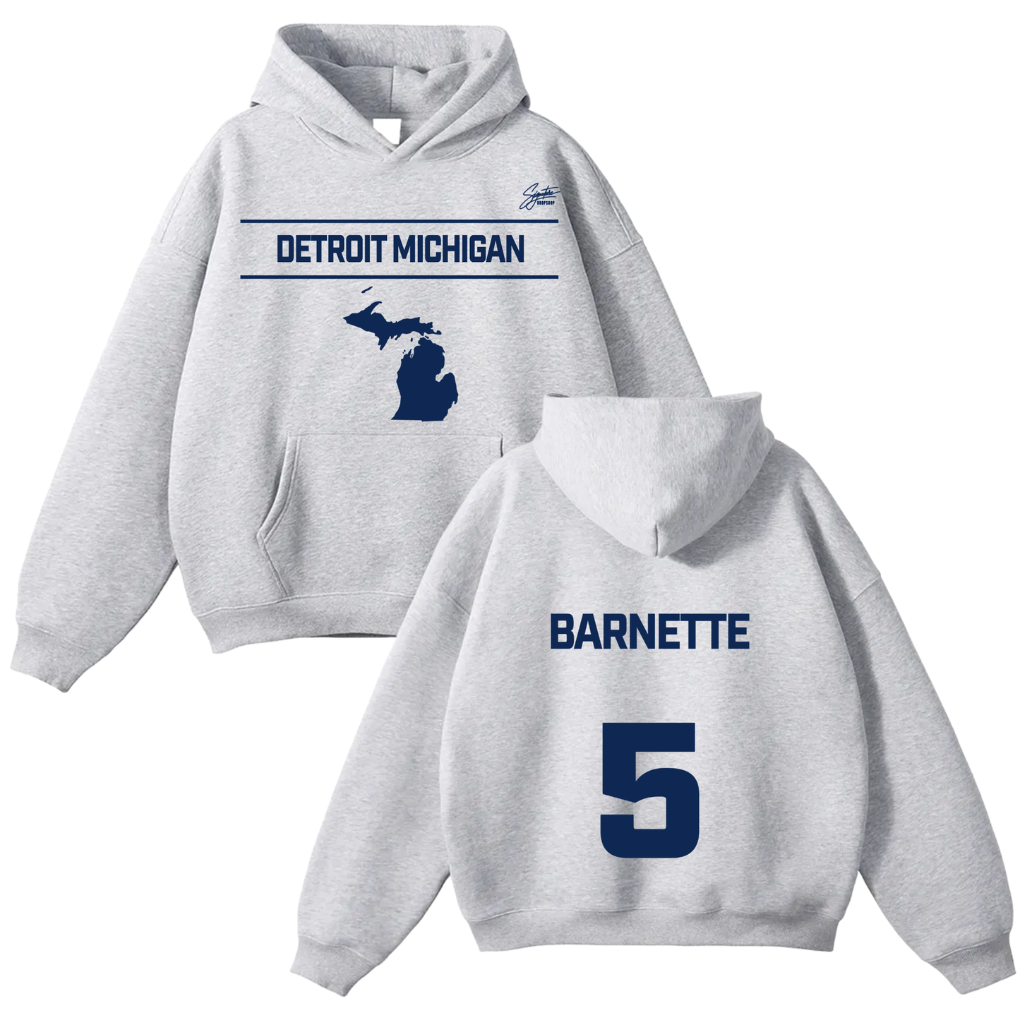 Temperence Barneyye Oversize Fleeced Hoodie
