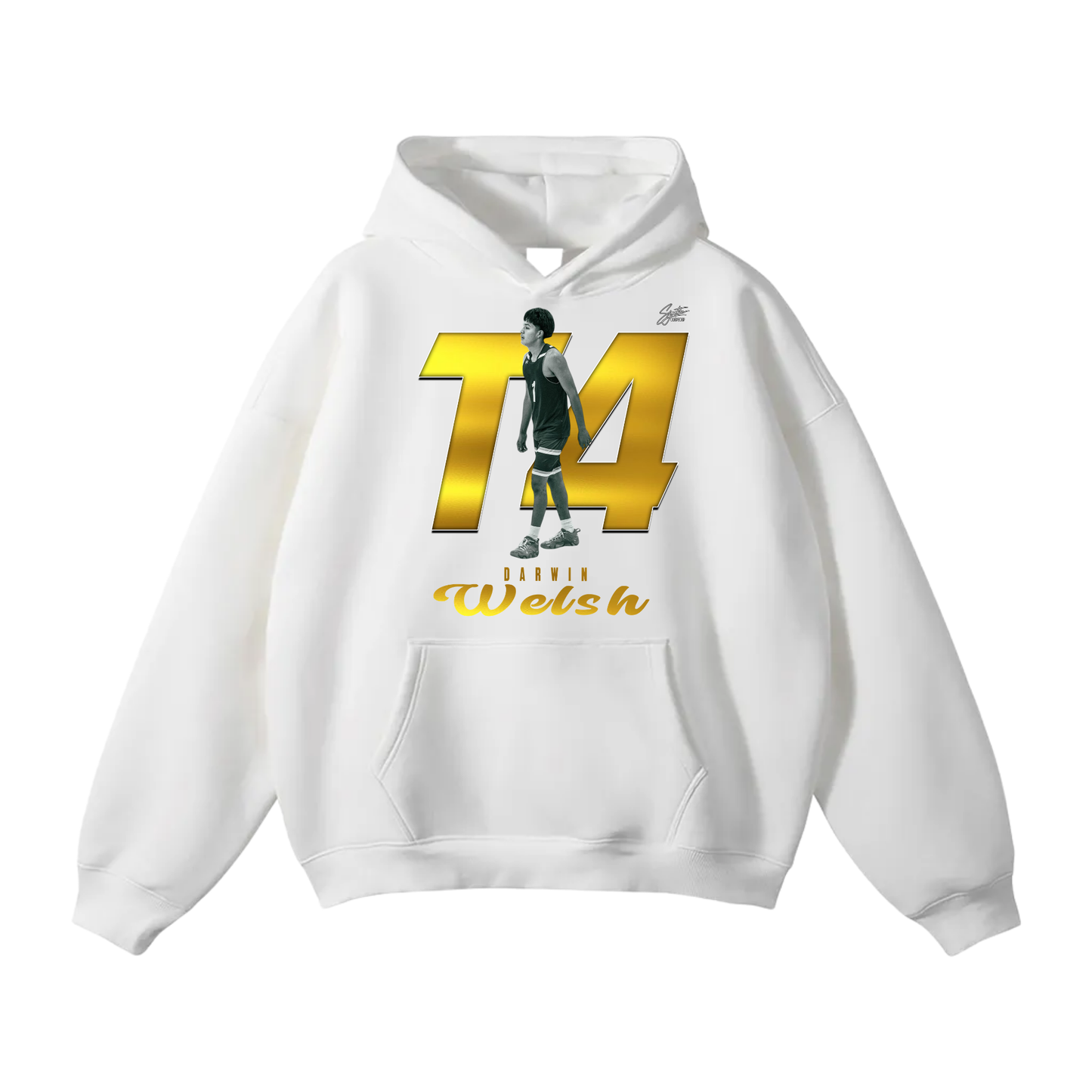 Darwin Welsh Oversize Fleeced Hoodie