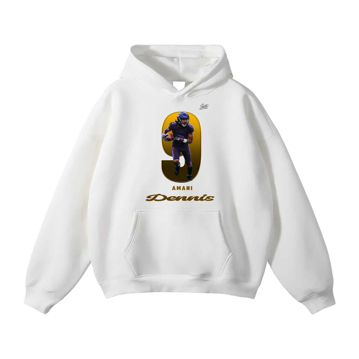 Amani Dennis Oversize Fleeced Hoodie