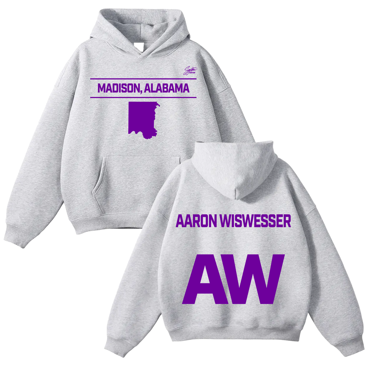Aaron Wiswesser Oversize Fleeced Hoodie
