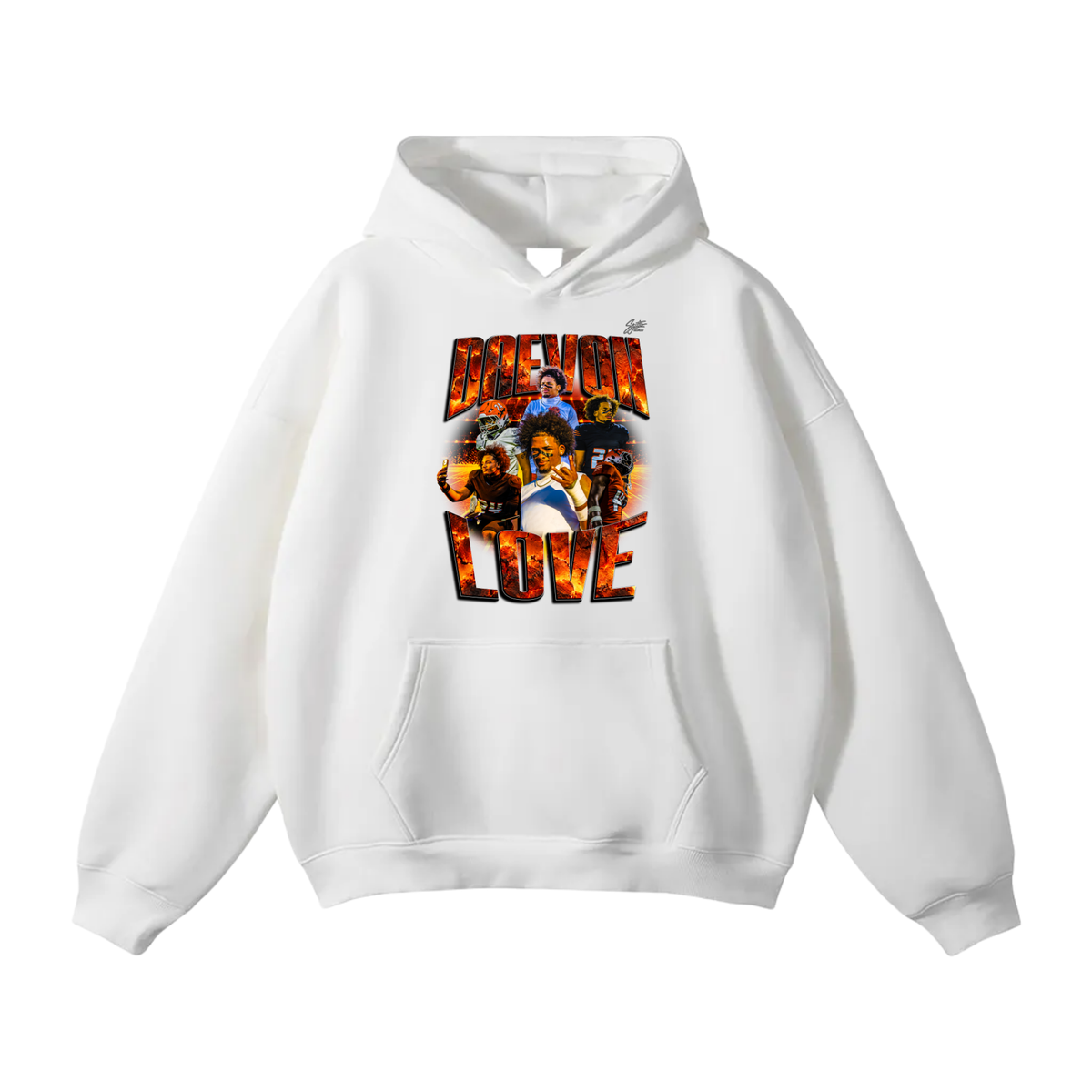 Daevon love Oversize Fleeced Hoodie