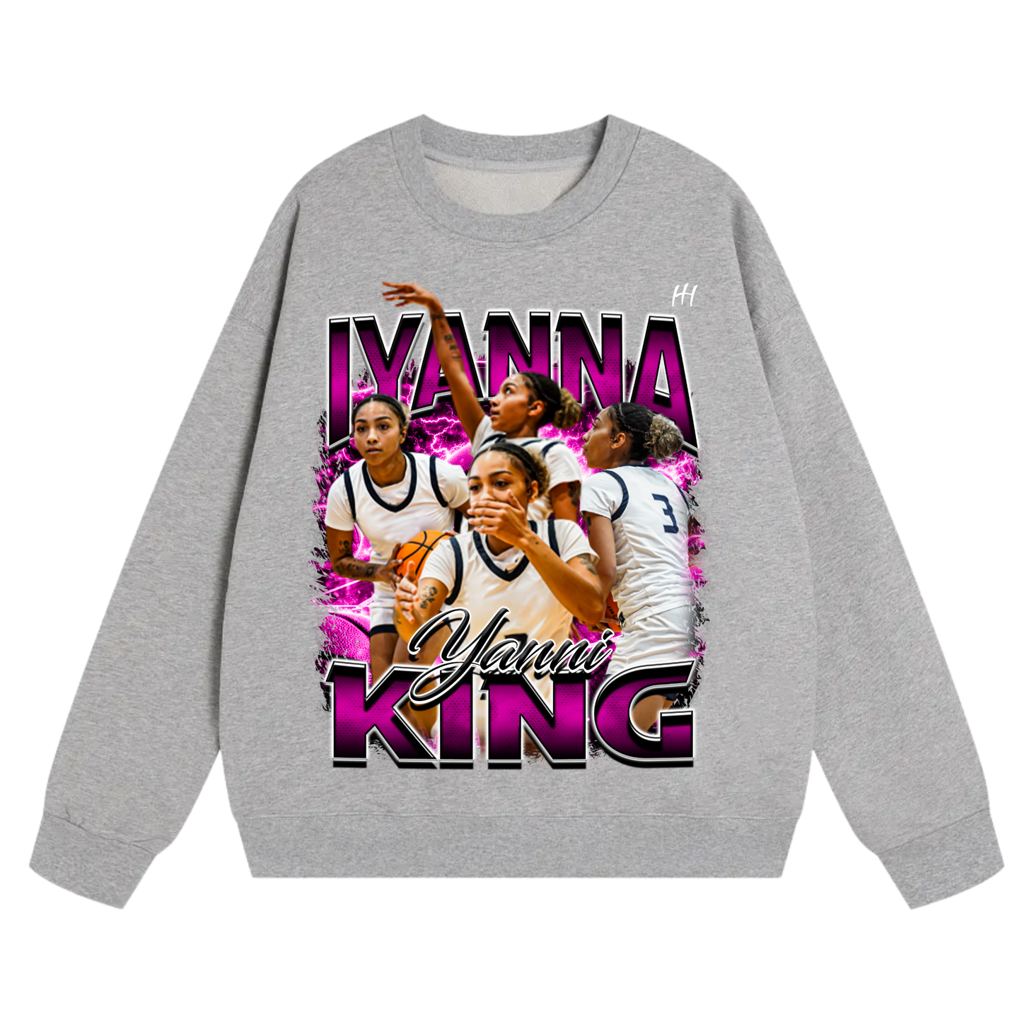 Iyanna king Heavyweight Crewneck Sweatshirt