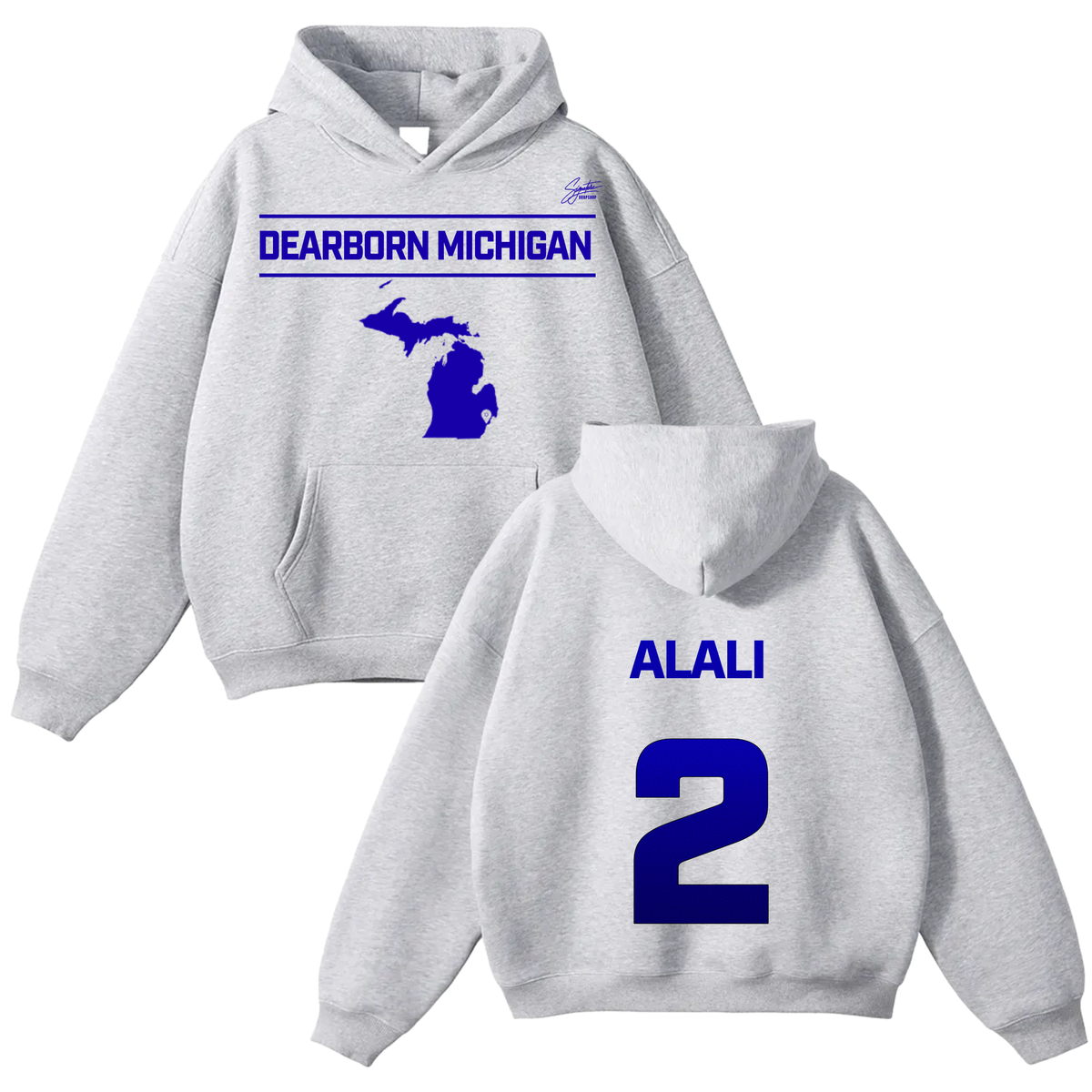 Ali Alali Oversize Fleeced Hoodie