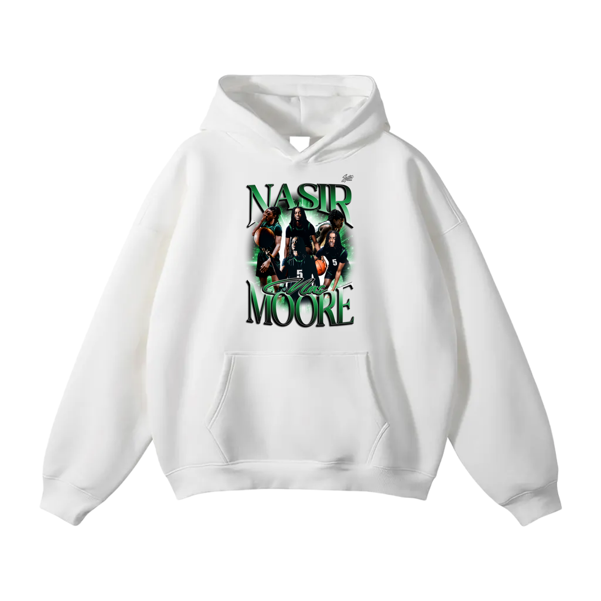 Nasir Moore Oversize Fleeced Hoodie
