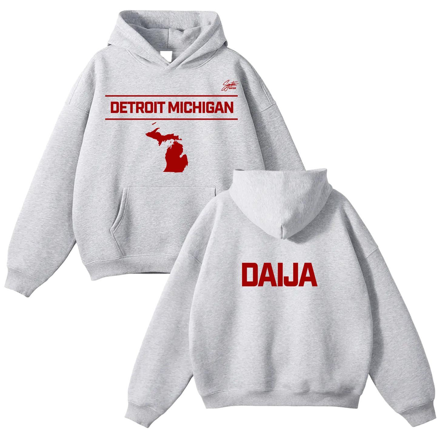 Daija Harper Oversize Fleeced Hoodie