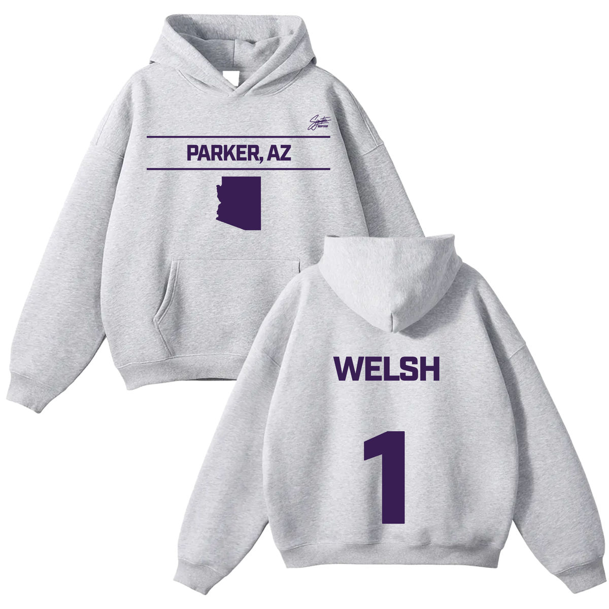 Darwin Welsh Oversize Fleeced Hoodie