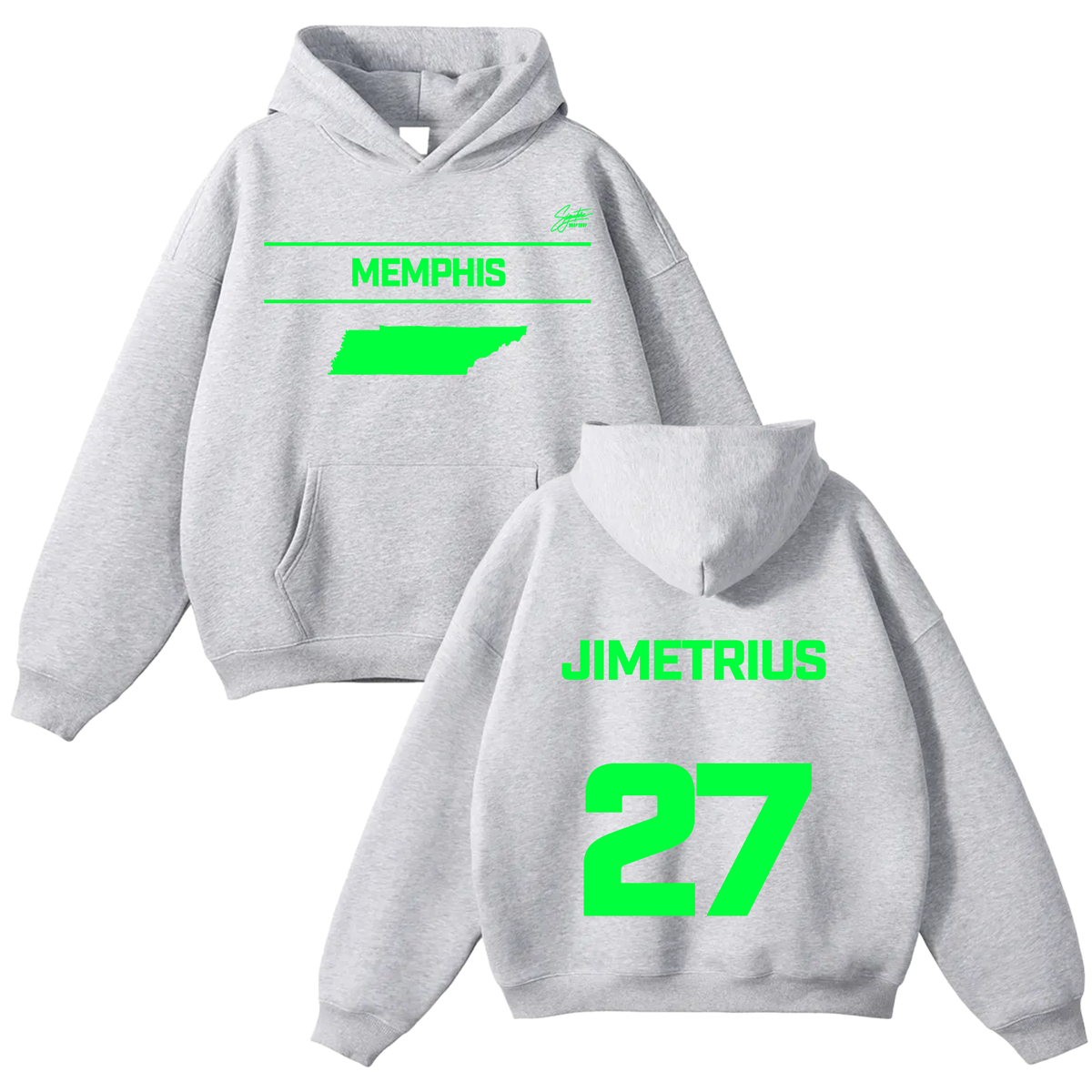 Jimetrius Akins Oversize Fleeced Hoodie