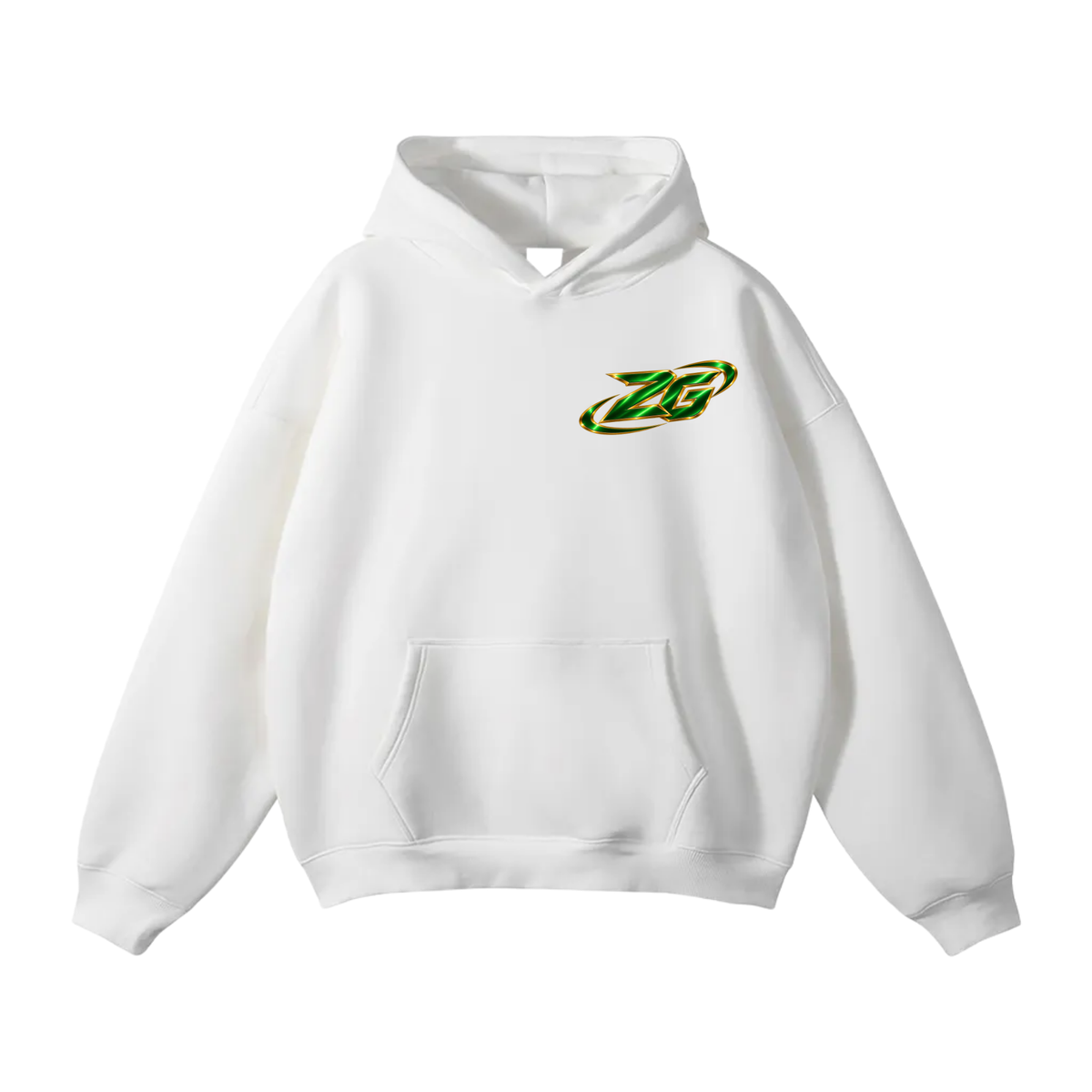 Zorrion Green Oversize Fleeced Hoodie