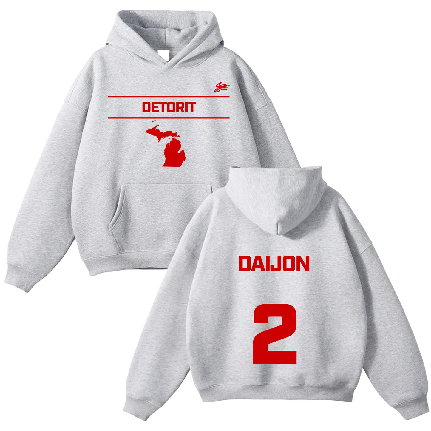 Daijon Williams Oversize Fleeced Hoodie