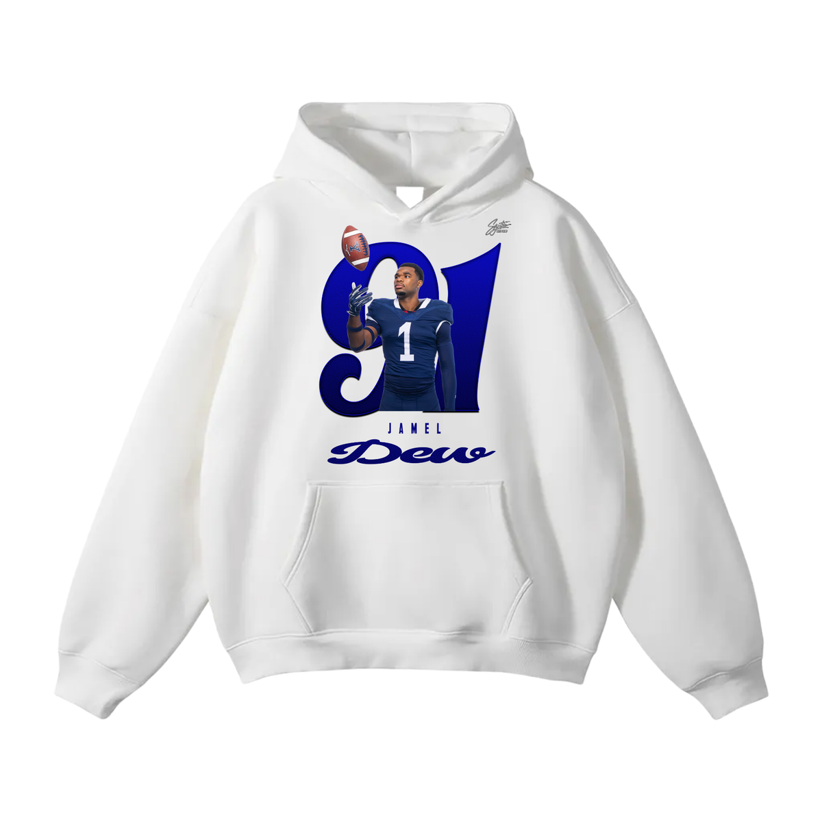 Jamel Dew Oversize Fleeced Hoodie