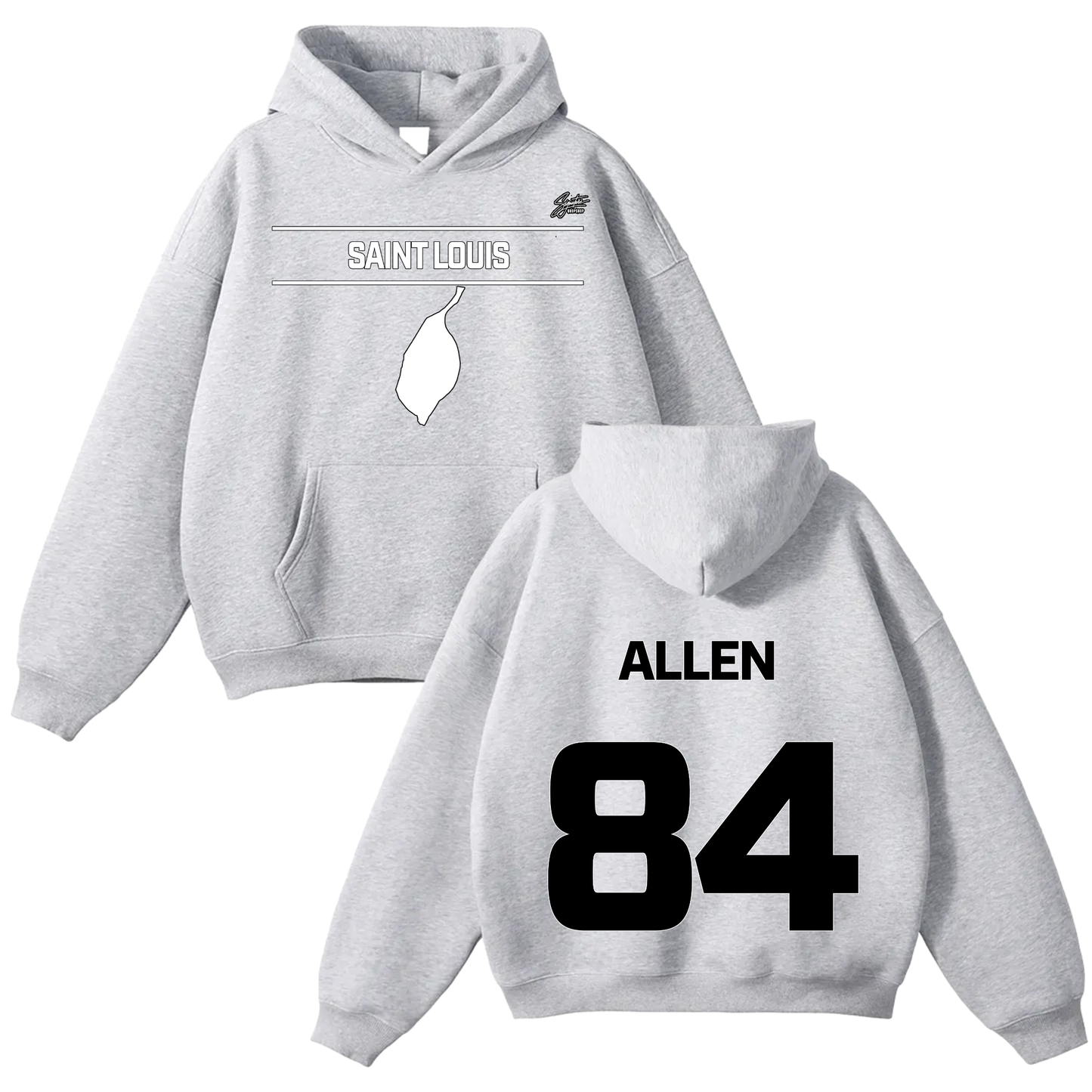Zach Allen Oversize Fleeced Hoodie