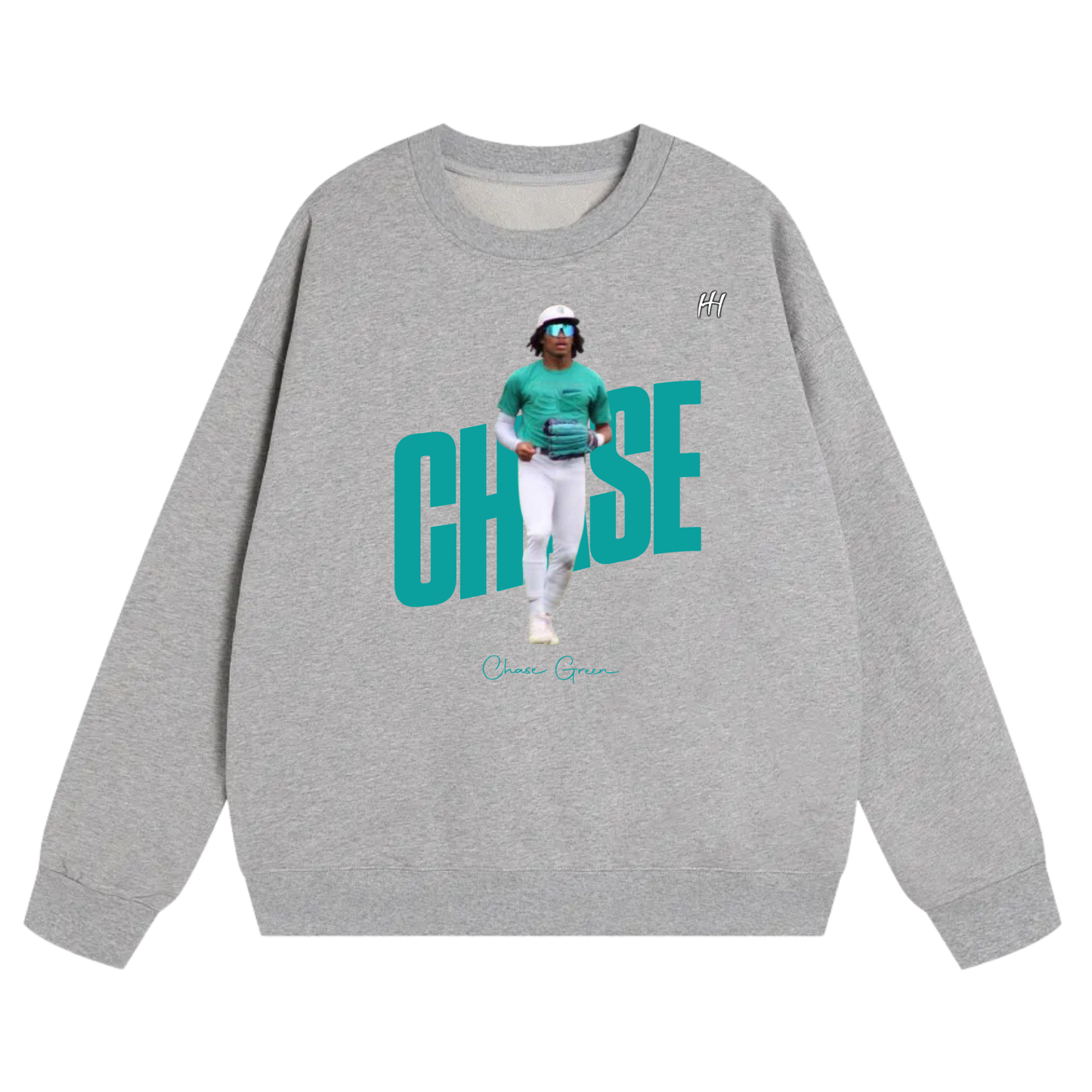 Chase Green Heavyweight Crewneck Sweatshirt