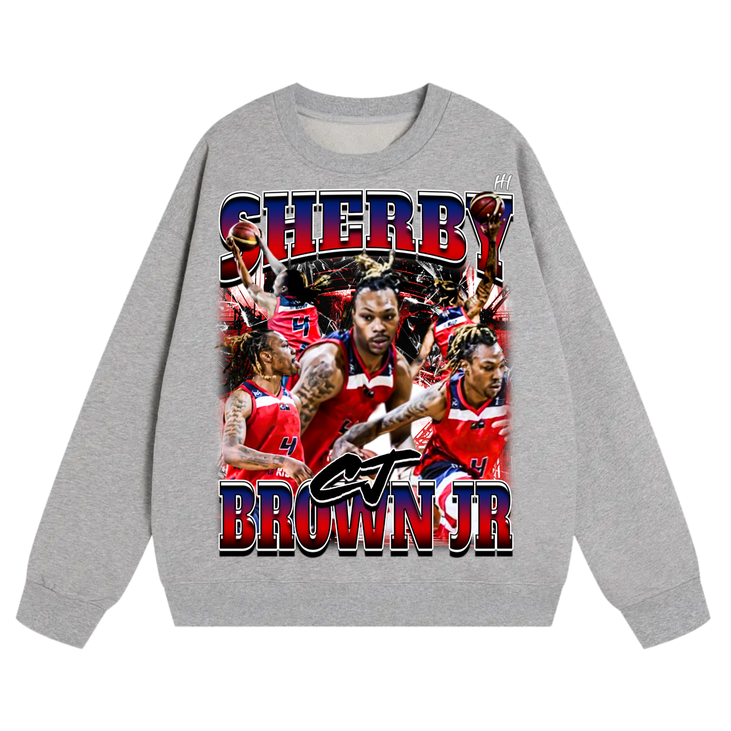 Sherby Brown Jr Heavyweight Crewneck Sweatshirt