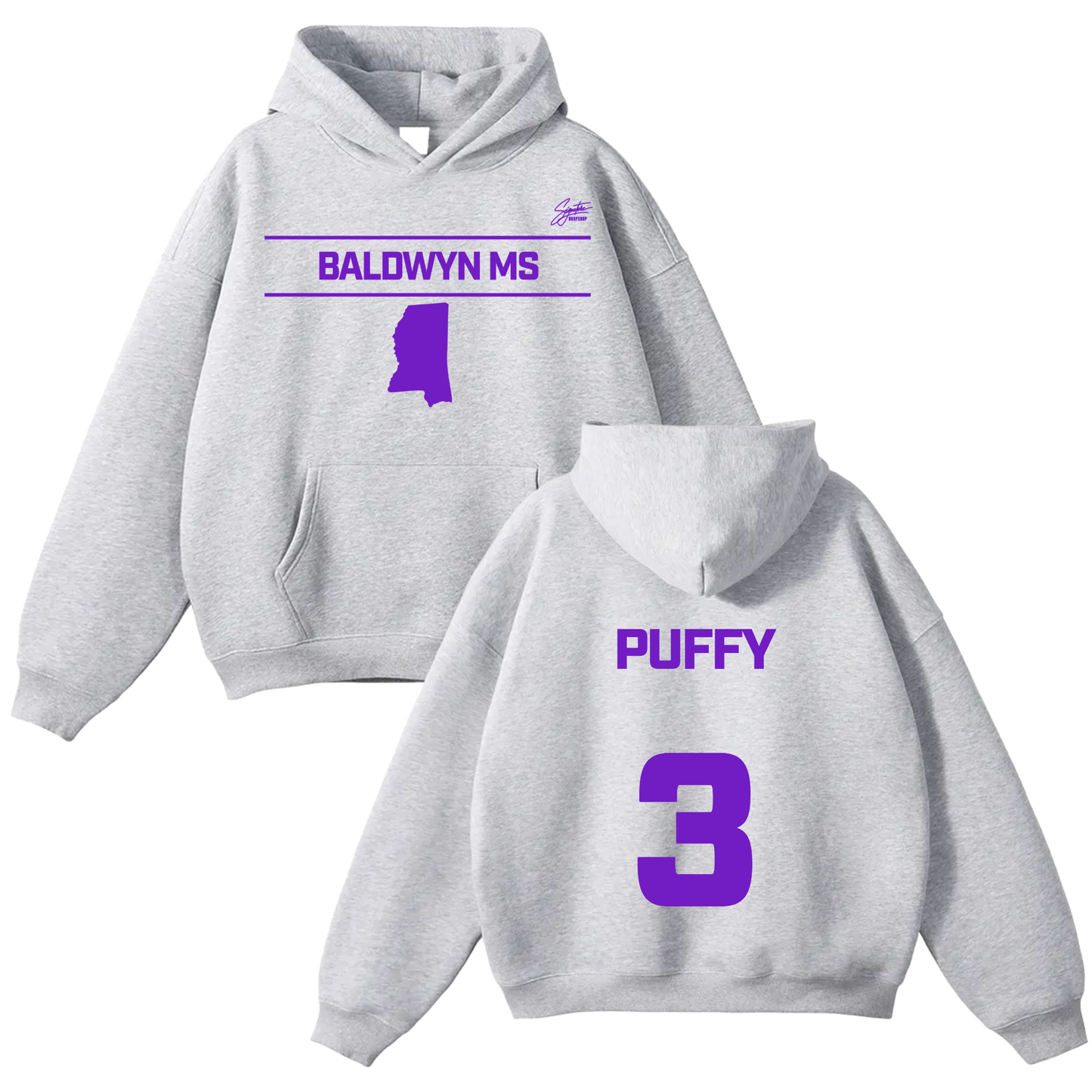Decorian Warren Oversize Fleeced Hoodie