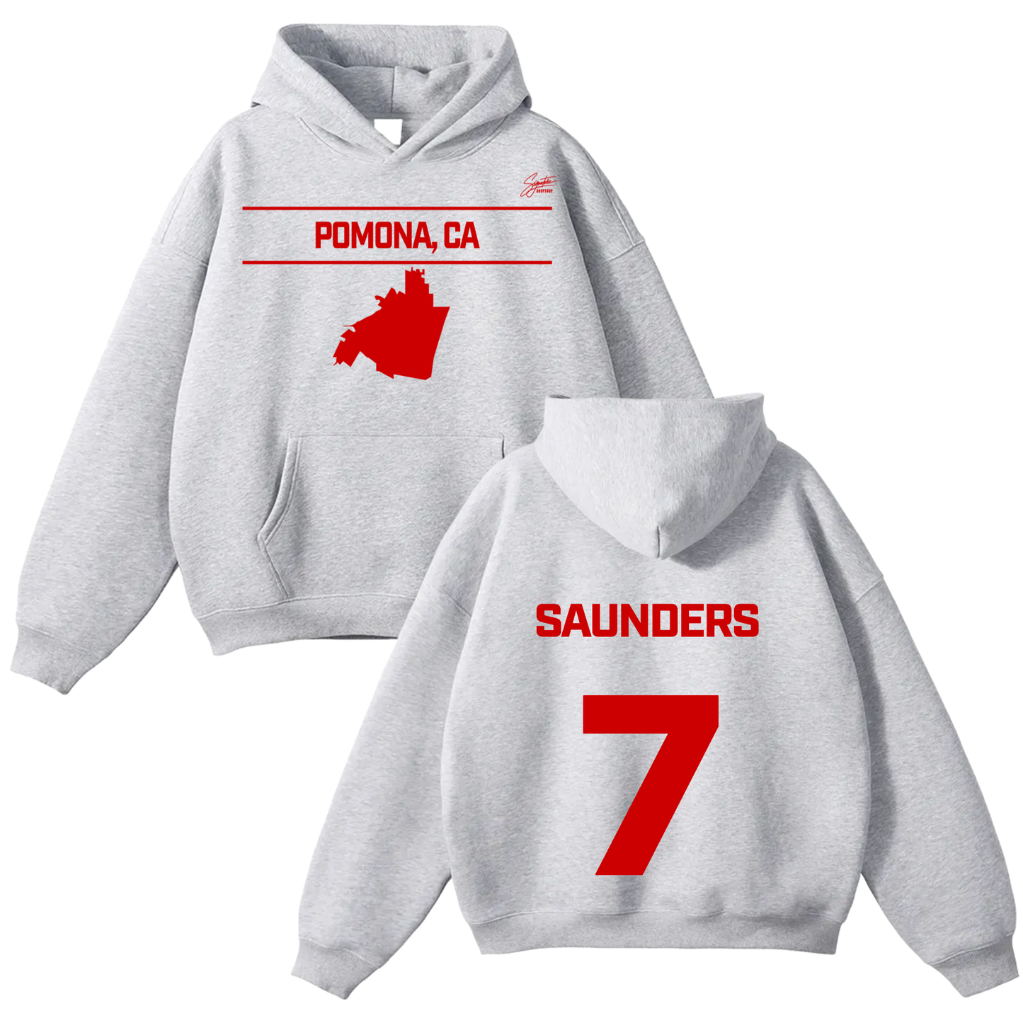 Augus Saunders Oversize Fleeced Hoodie