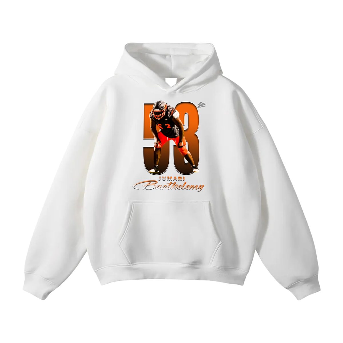 Jumari Barthelemy Oversize Fleeced Hoodie