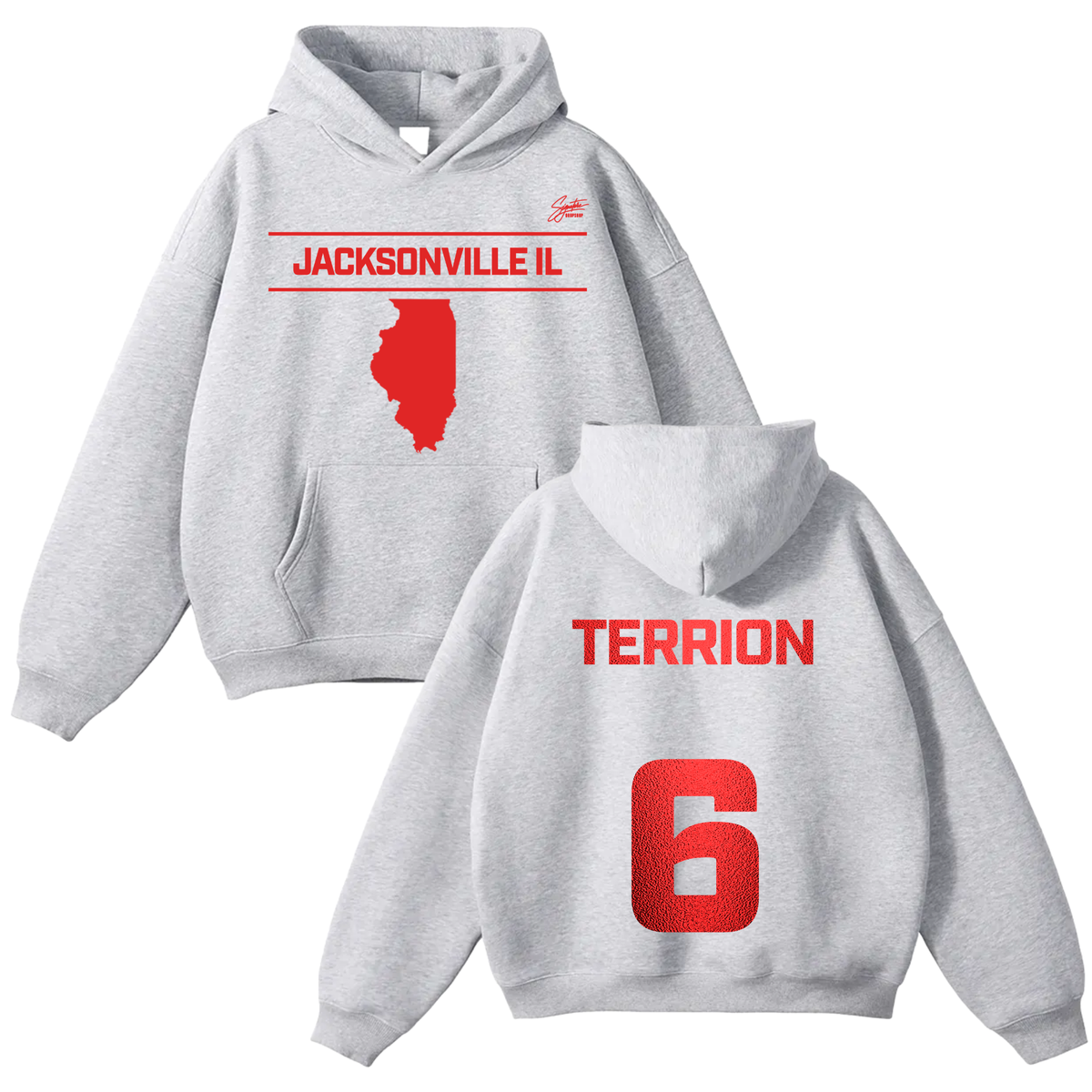 Terrion Jackson Oversize Fleeced Hoodie