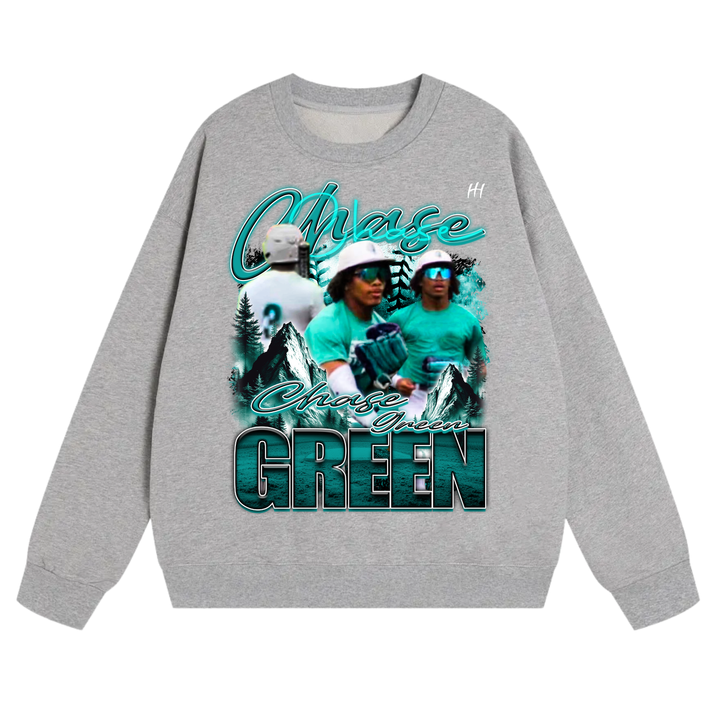 Chase Green Heavyweight Crewneck Sweatshirt