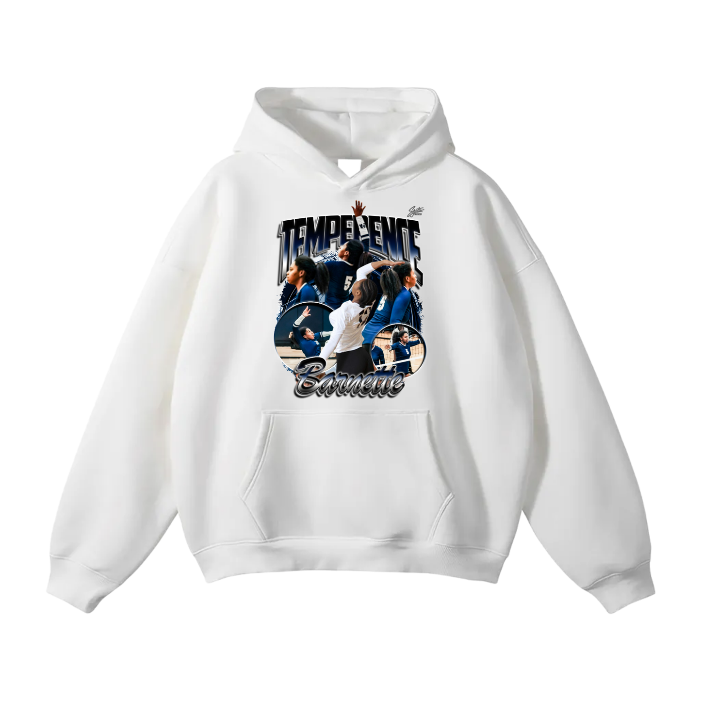 Temperence Barneyye Oversize Fleeced Hoodie