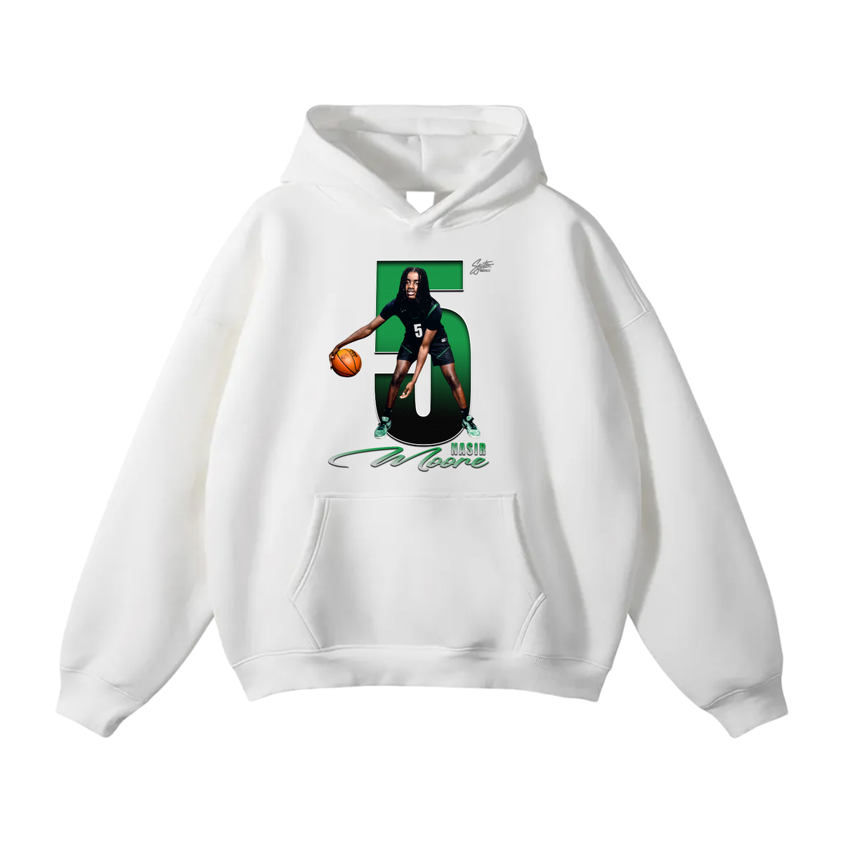 Nasir Moore Oversize Fleeced Hoodie