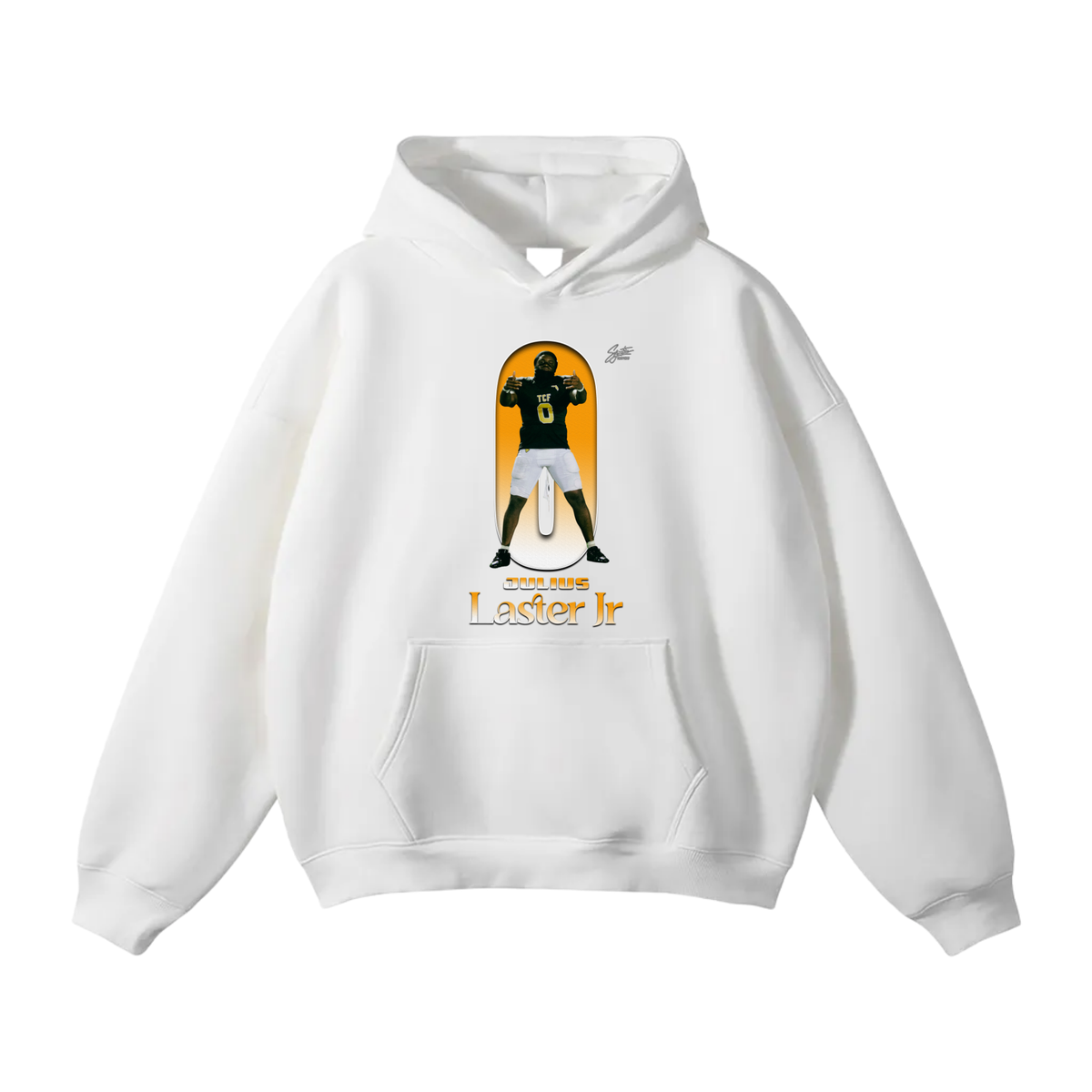 Julius Laster Jr Oversize Fleeced Hoodie