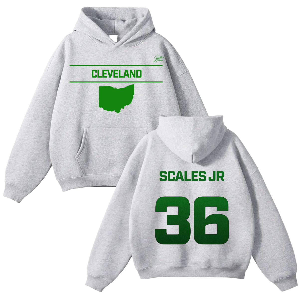 Aaron Scales Jr Oversize Fleeced Hoodie