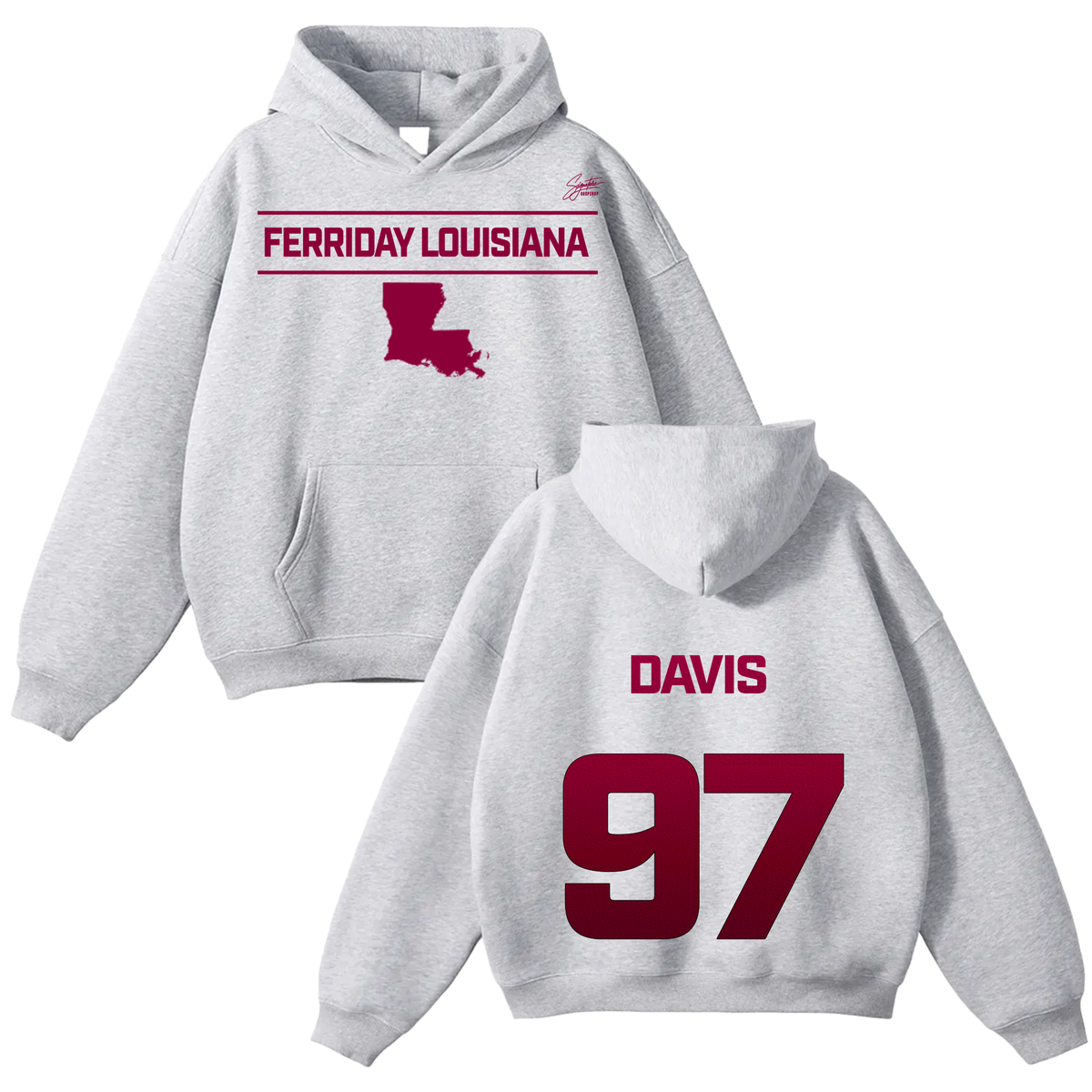Joshua Davis Oversize Fleeced Hoodie