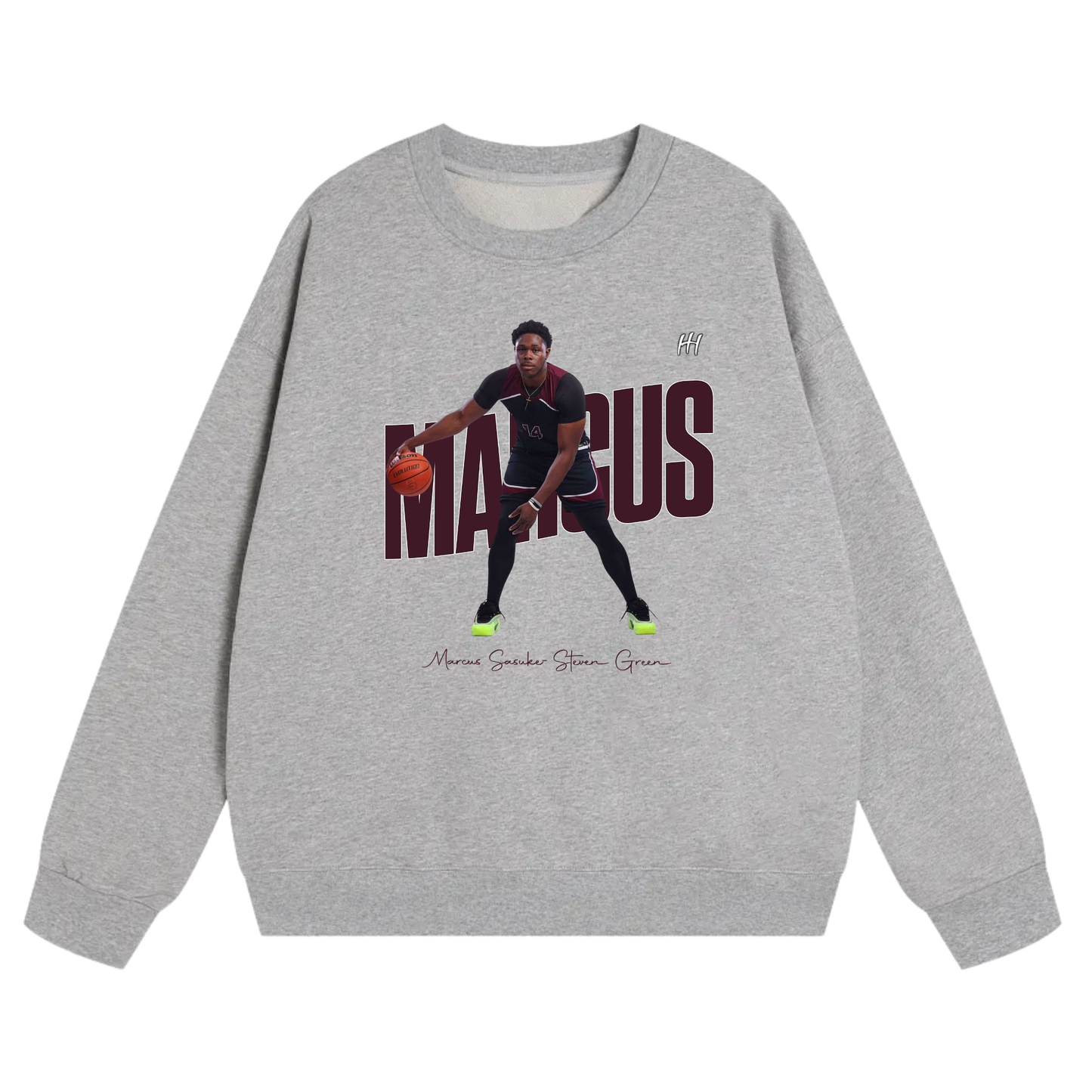Marcus Sasuke-Steven Green Heavyweight Crewneck Sweatshirt