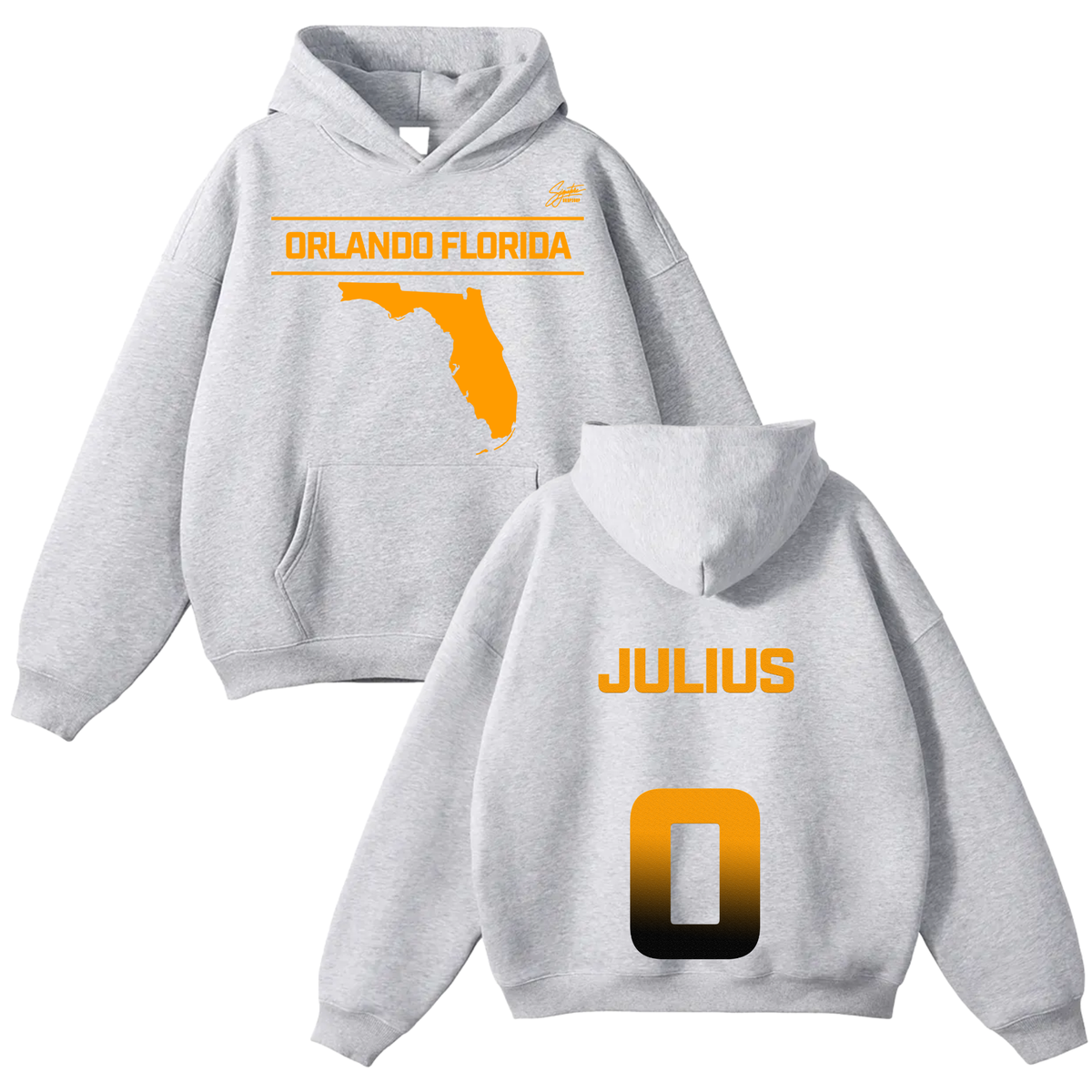 Julius Laster Jr Oversize Fleeced Hoodie