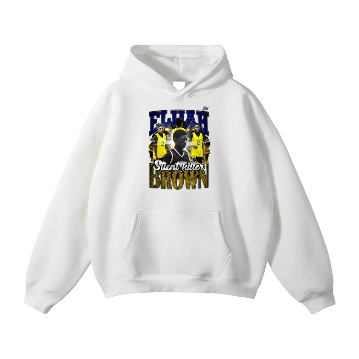 Elijah Brown Oversize Fleeced Hoodie