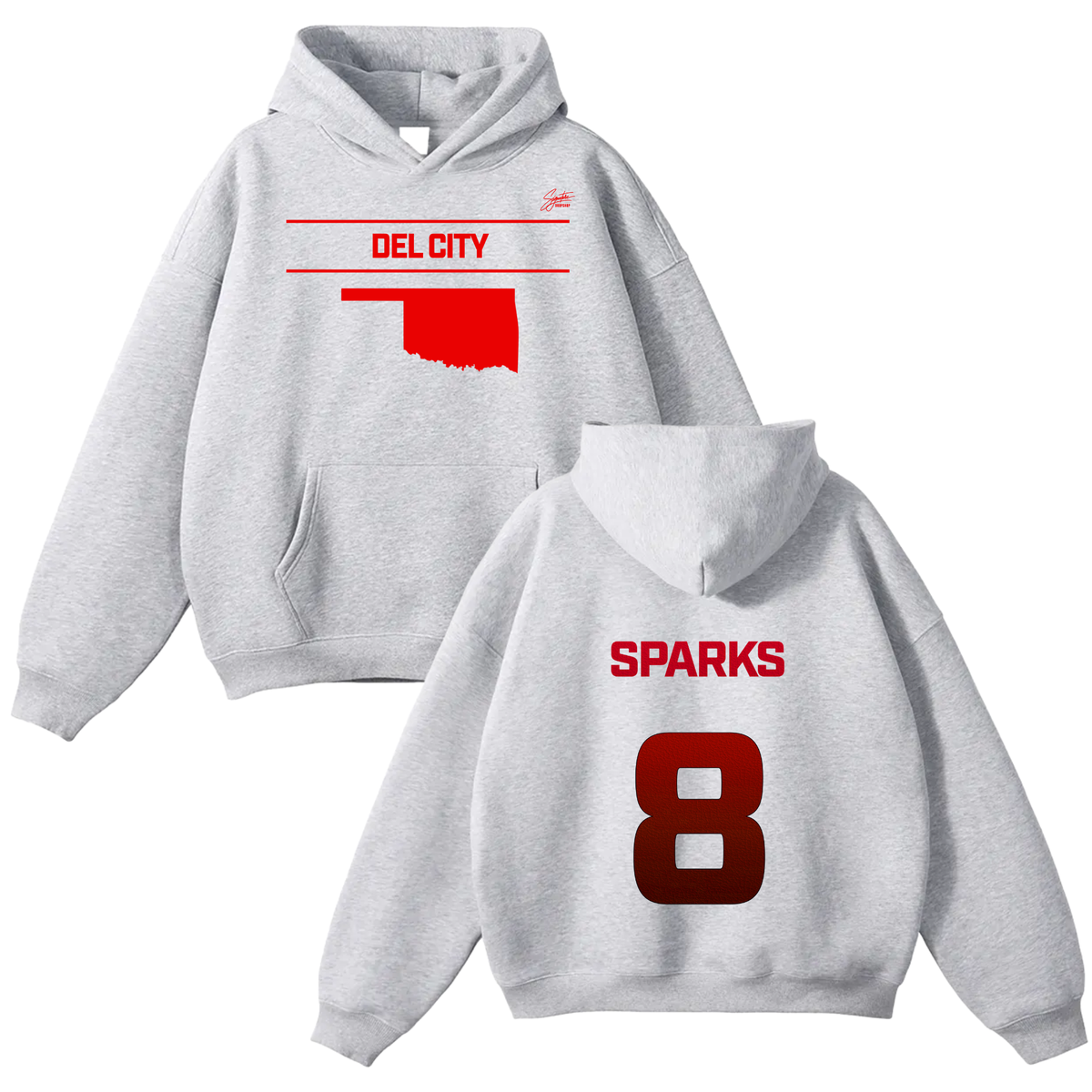 Tyjia Sparks Oversize Fleeced Hoodie
