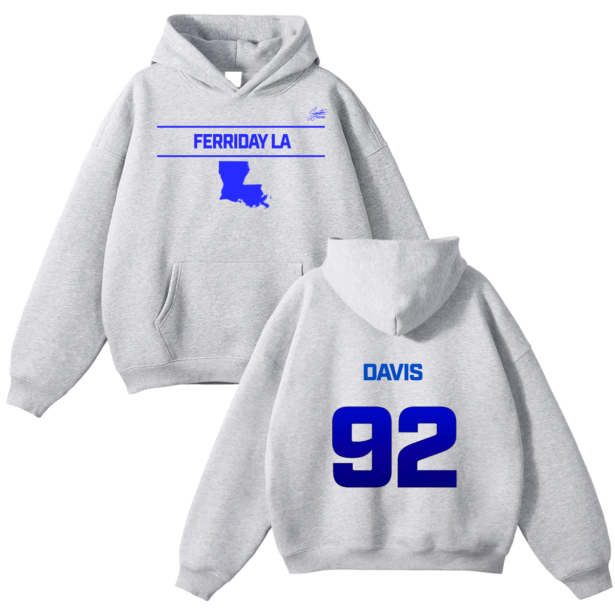Christian Davis Oversize Fleeced Hoodie