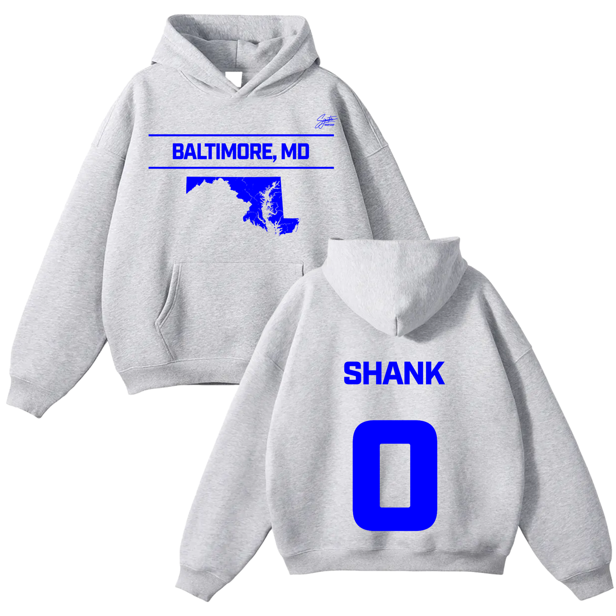 Darric Shank Oversize Fleeced Hoodie