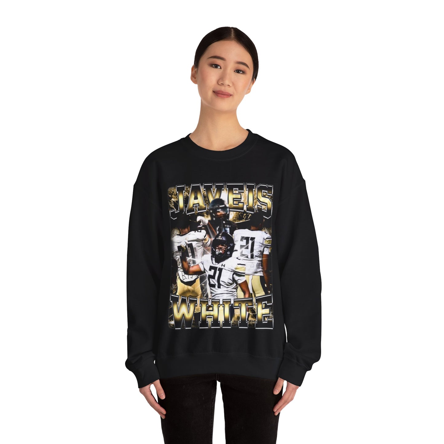 Javeis White Crewneck Sweatshirt