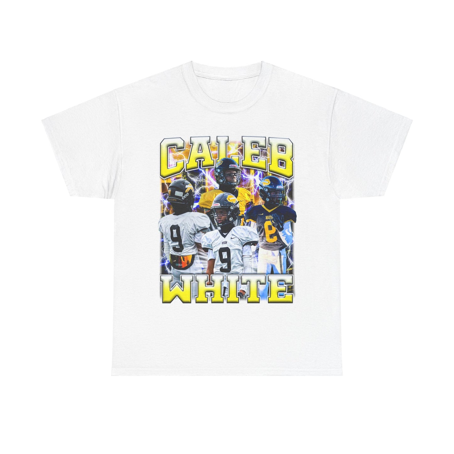 Caleb White Heavy Cotton Tee