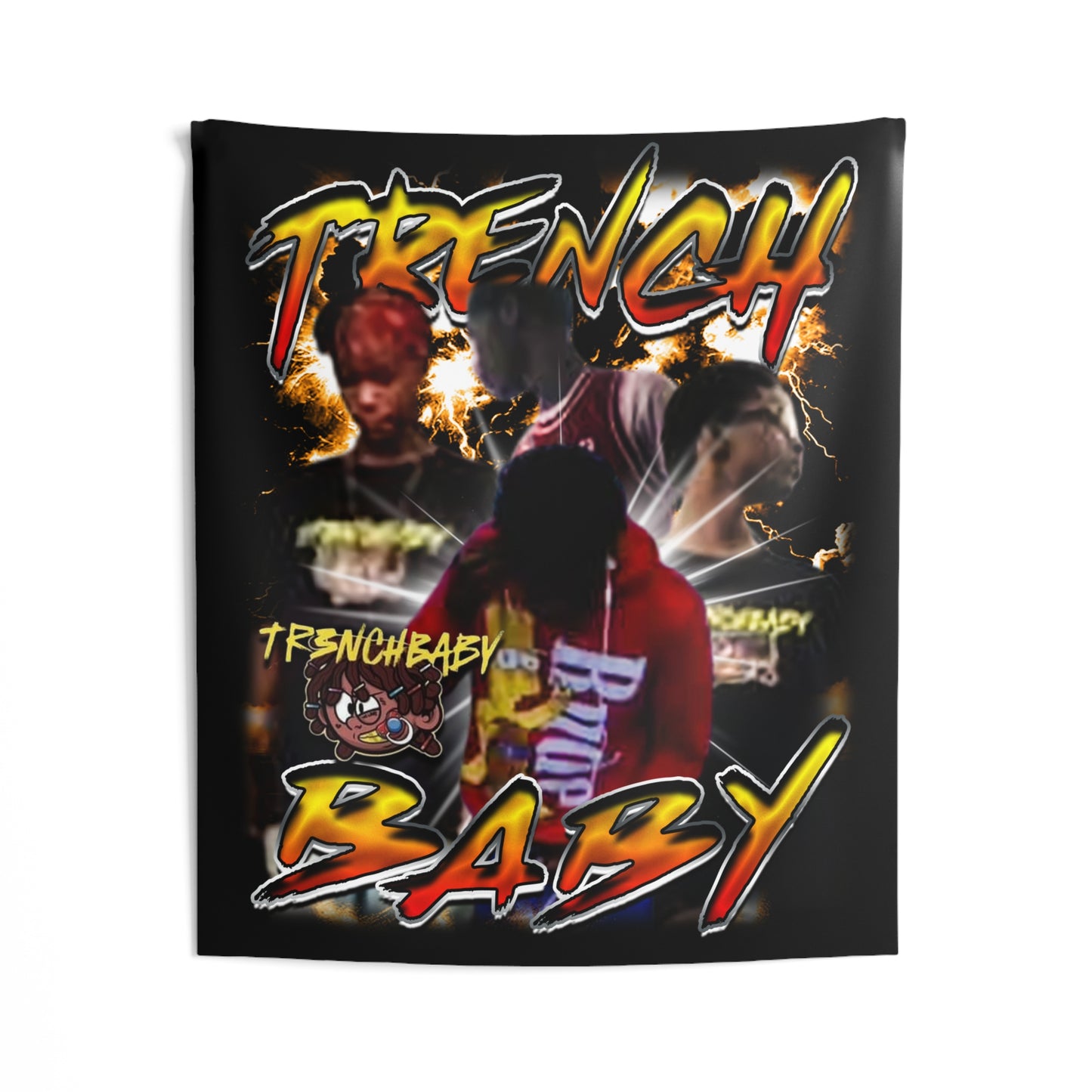 Trench baby Tapestry 50” x 60”