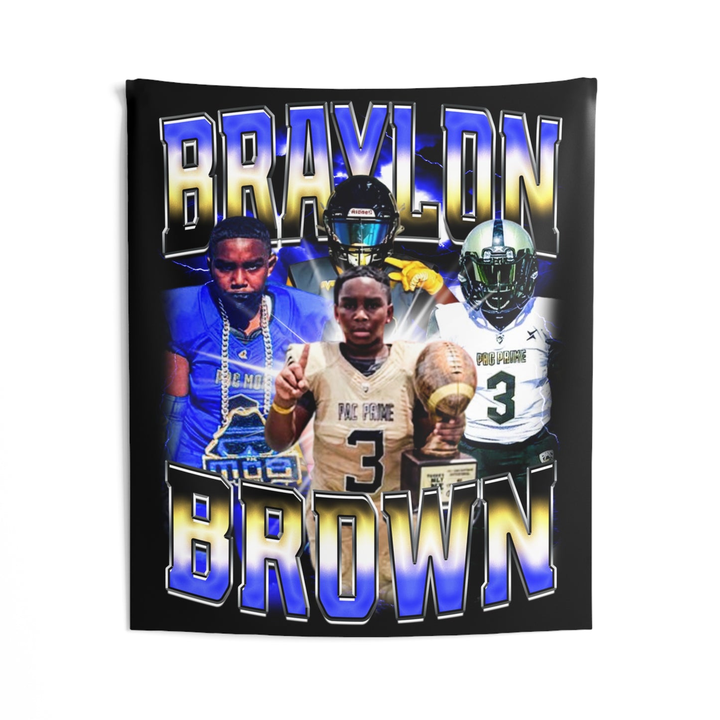 Braylon Brown Tapestry 50” x 60”