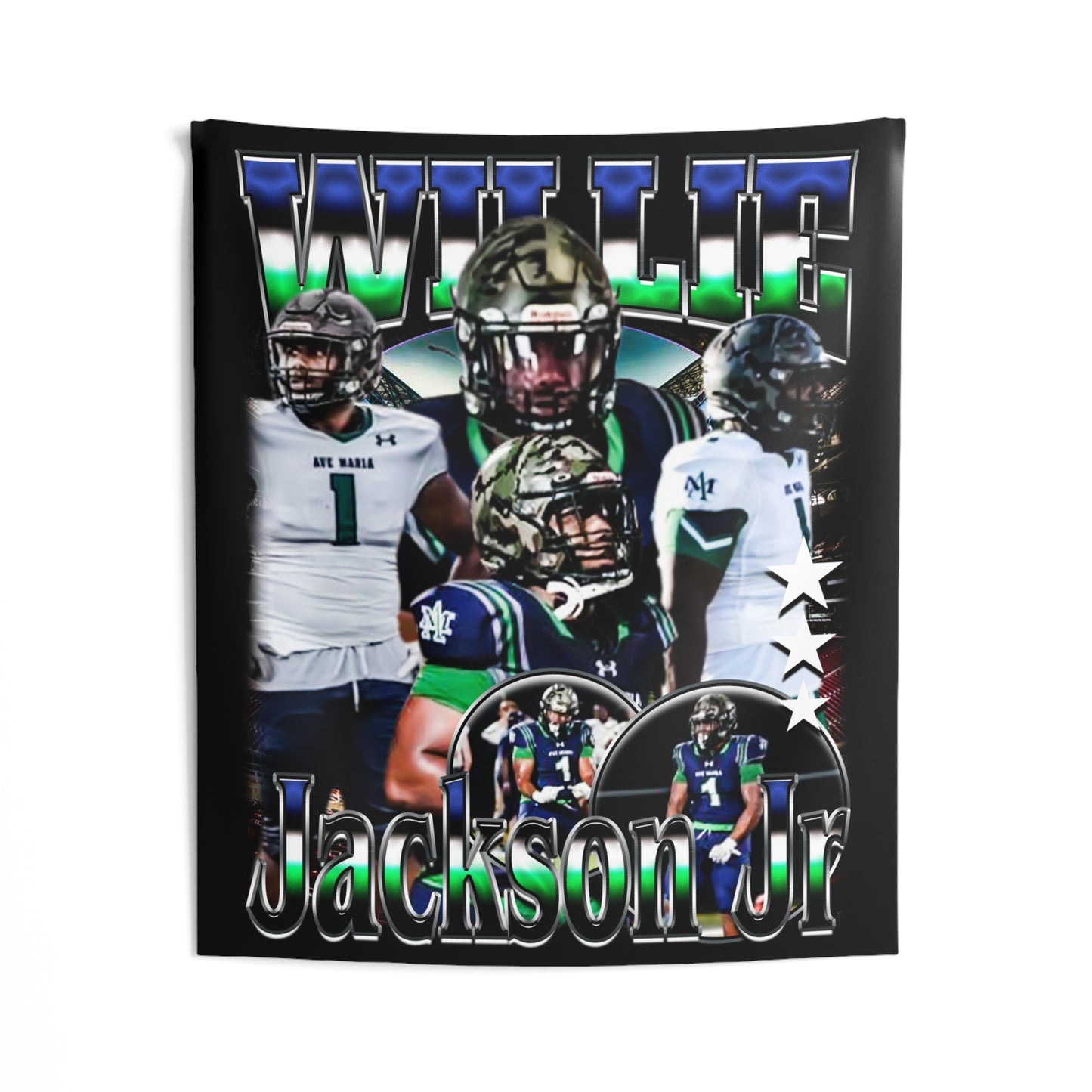Willie Jackson Jr Tapestry 50” x 60”