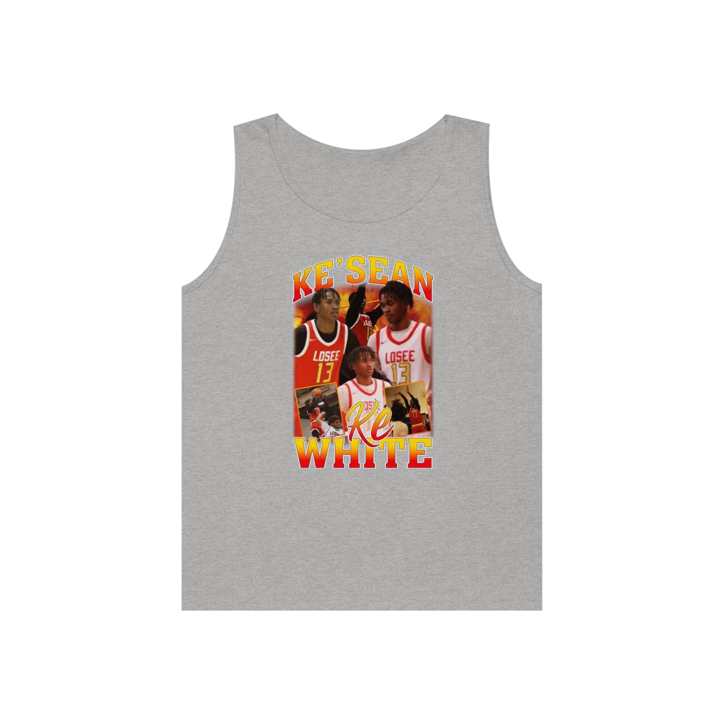 Ke'sean White Heavy Cotton Tank Top