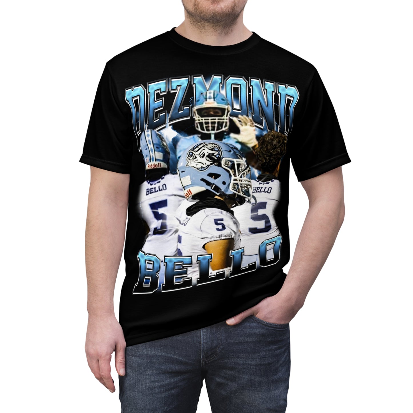 Dezmond Bello Vintage Full Print Tee