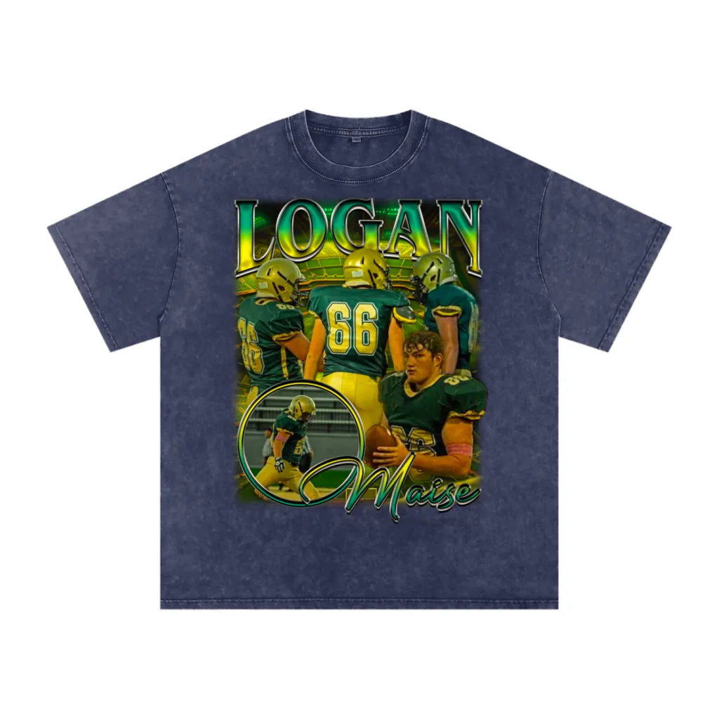 Logan Maise Oversized Acid wash T-shirt