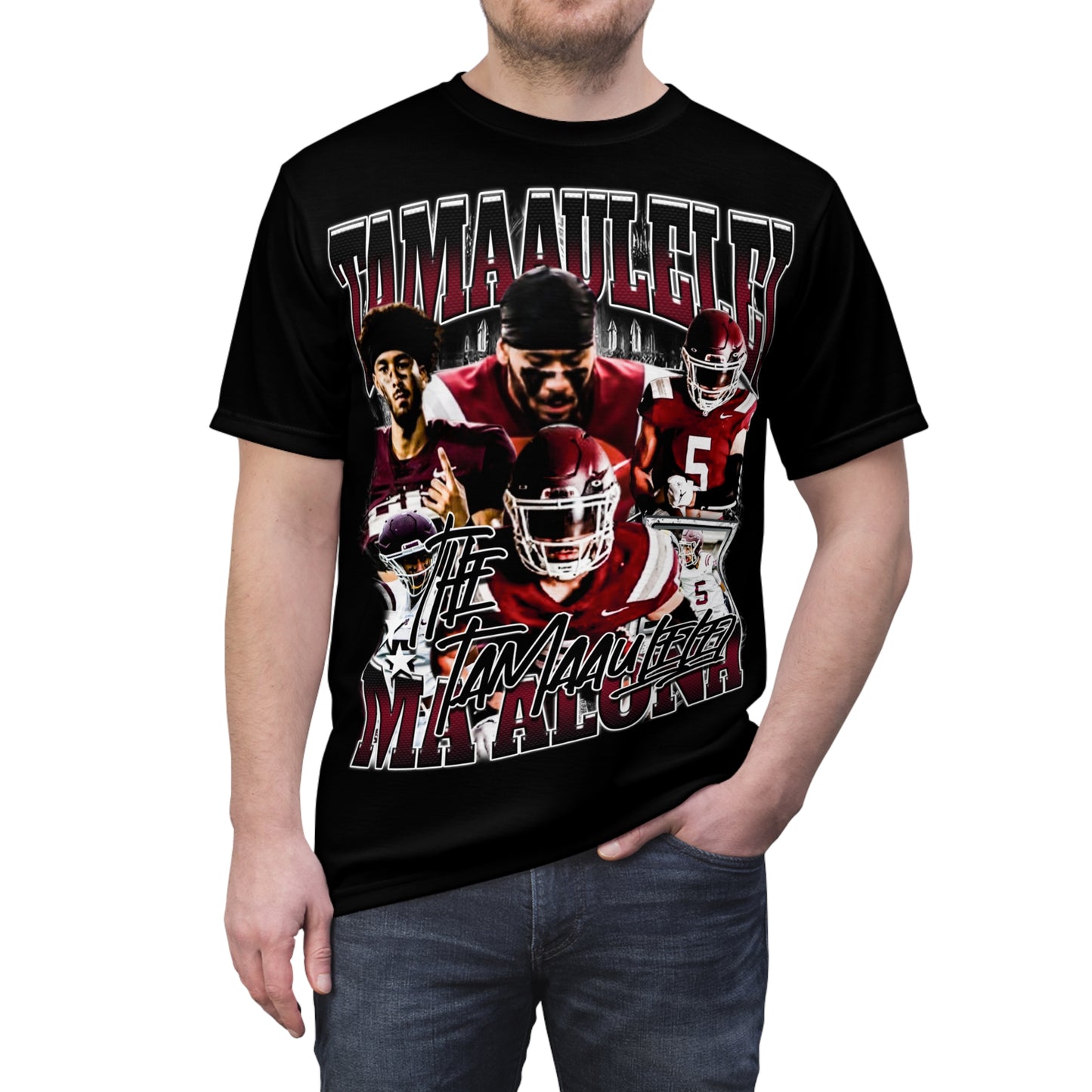 Tamaaulelei Ma'alona Vintage Full Print Tee