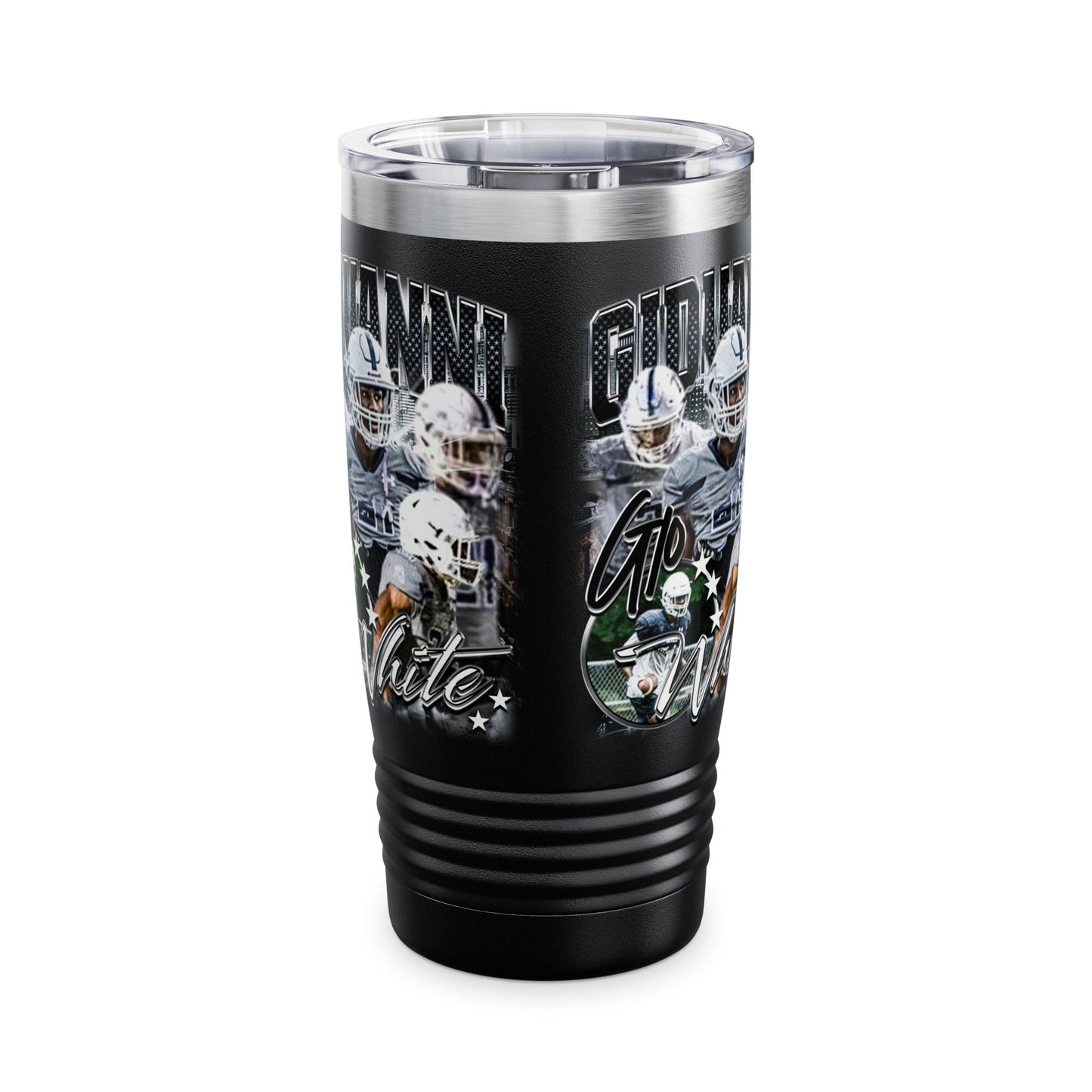 Giovanni White Stainless Steal Tumbler